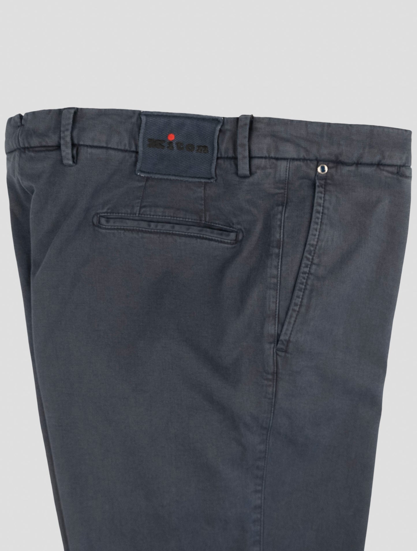 Kiton Blue Lyocell Cotton Ea Pants
