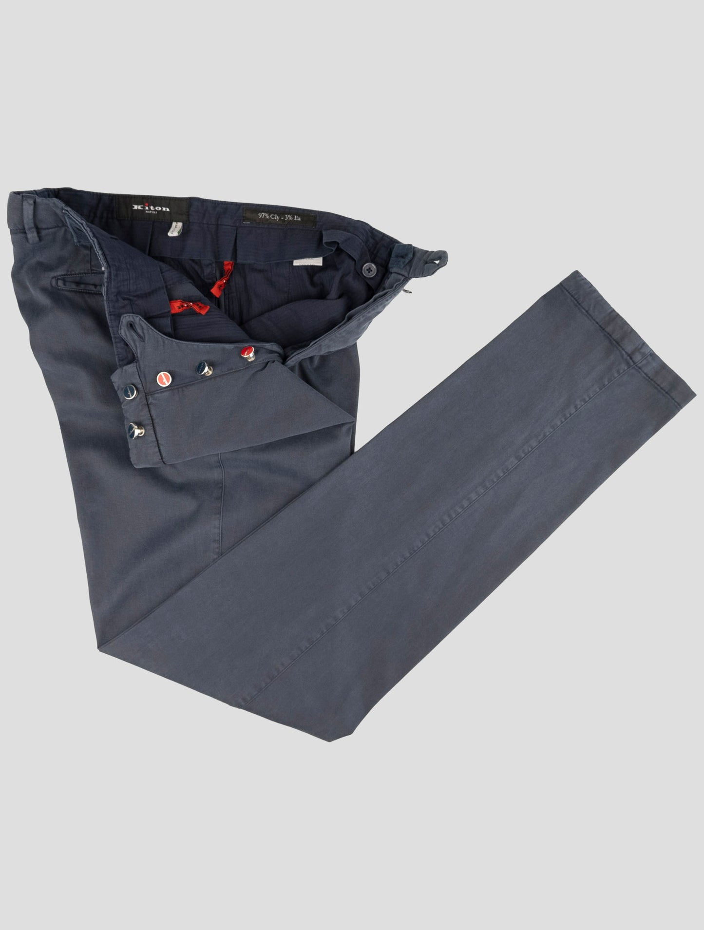 Kiton Blue Lyocell Ea Pants