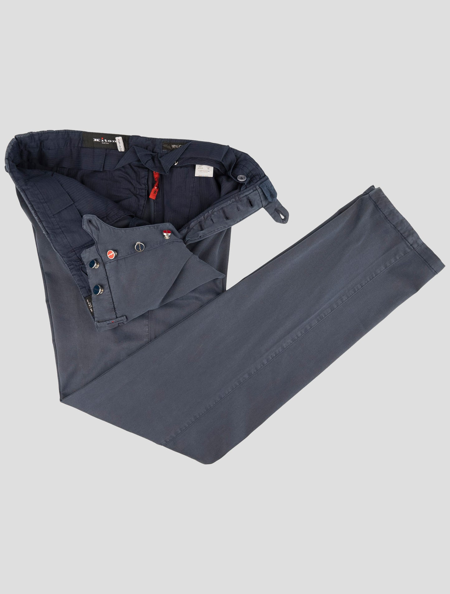 Kiton Blue Lyocell Ea Pants