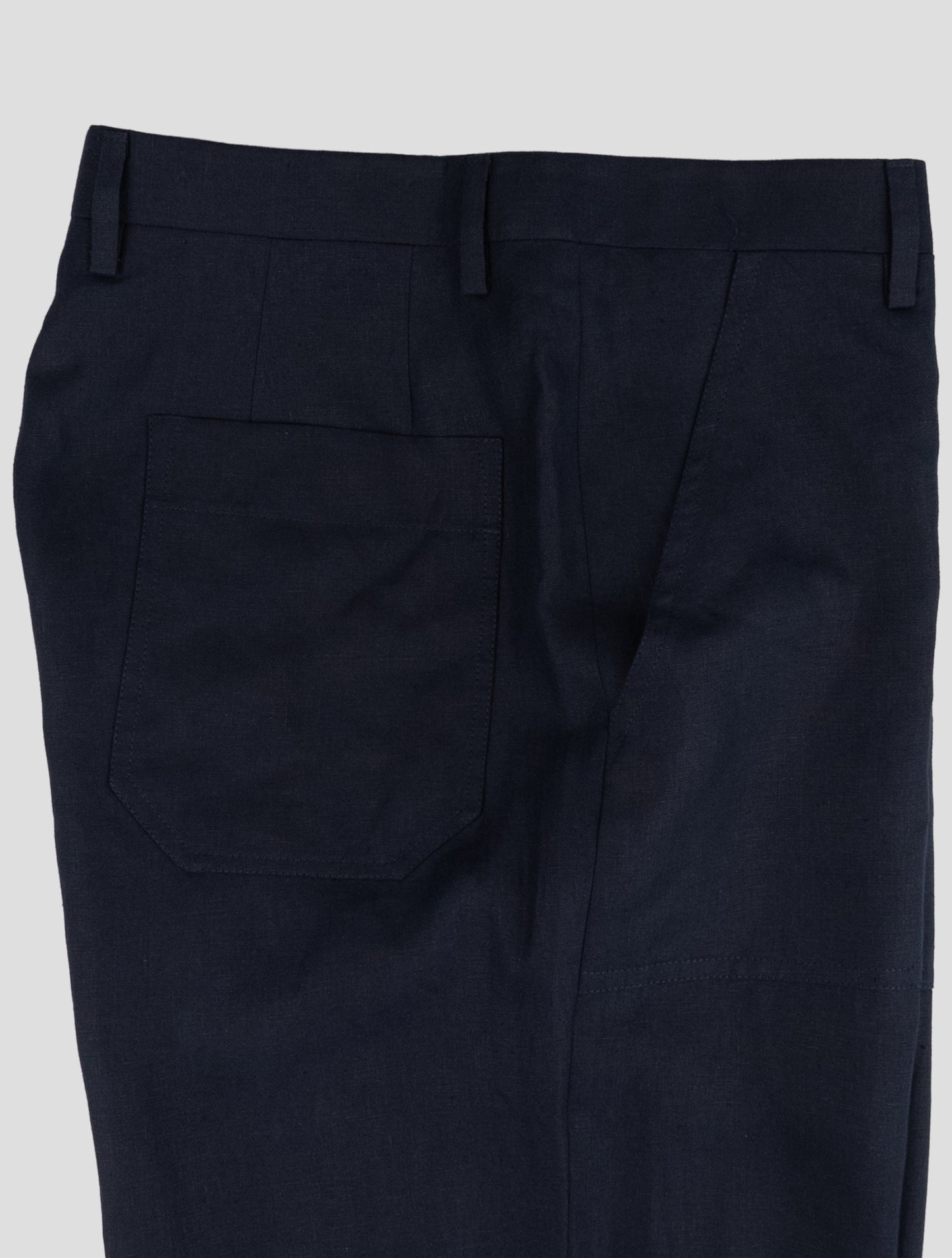 Kiton Blue Linen Pants