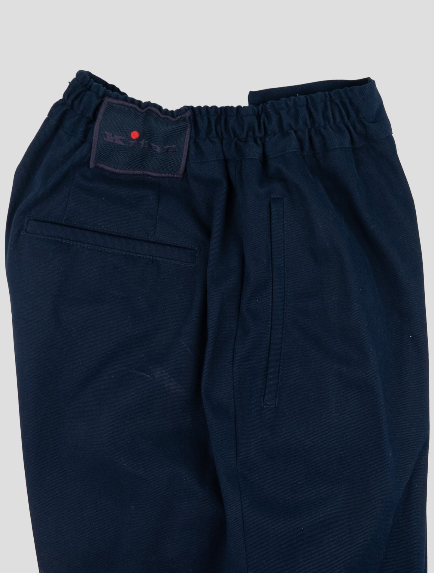 Kiton Blue Cotton Ea Pants