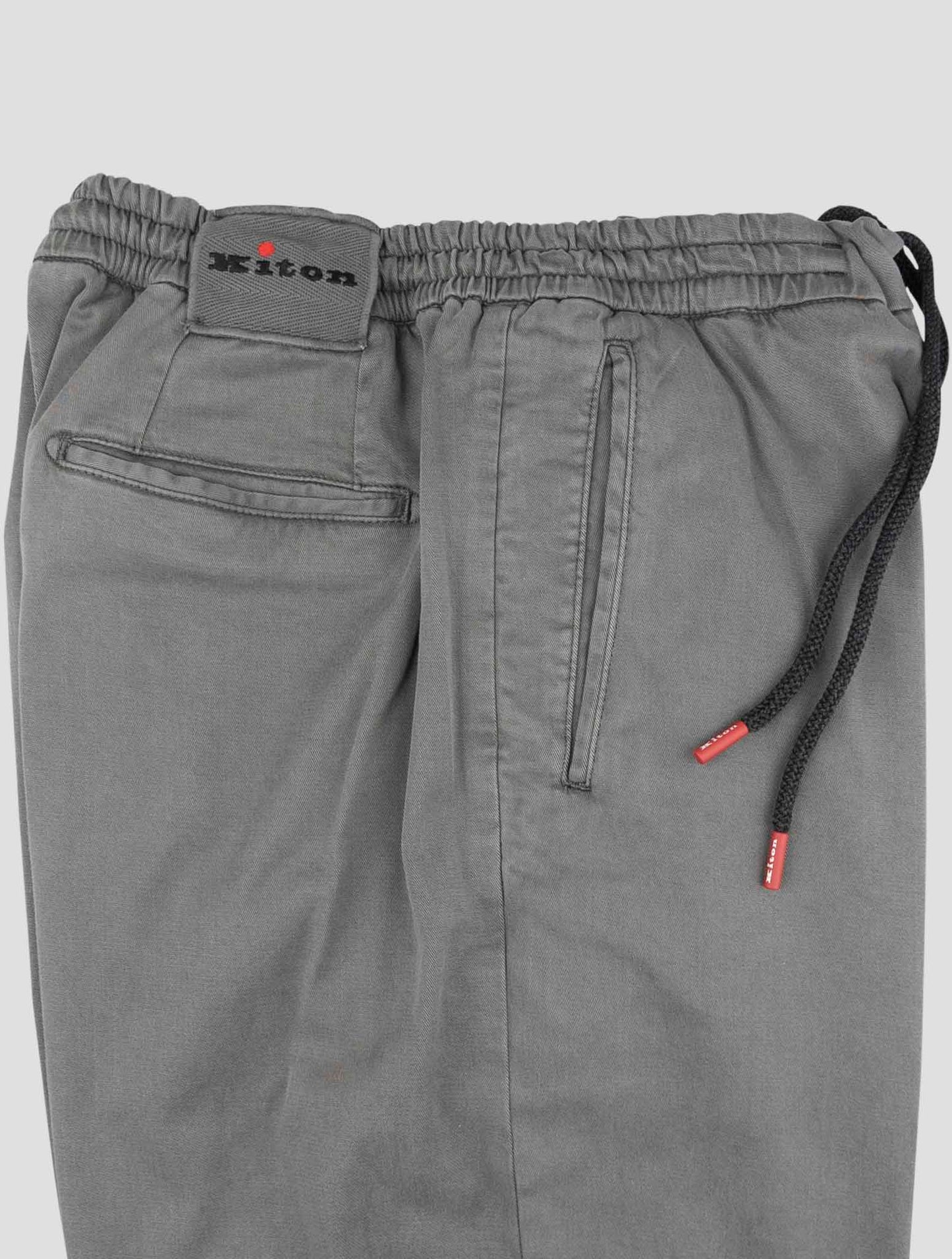 Kiton Gray Lyocell Ea Pants