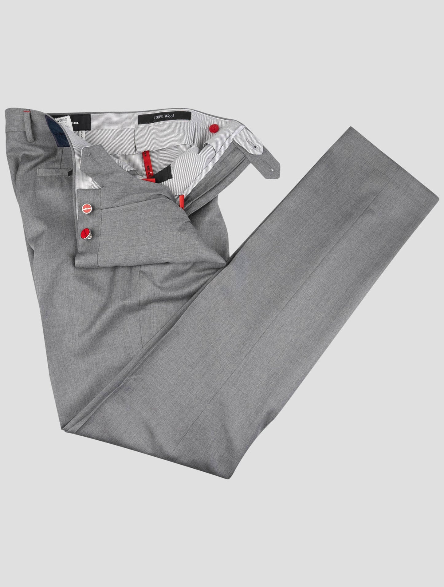Kiton Gray Wool Pants