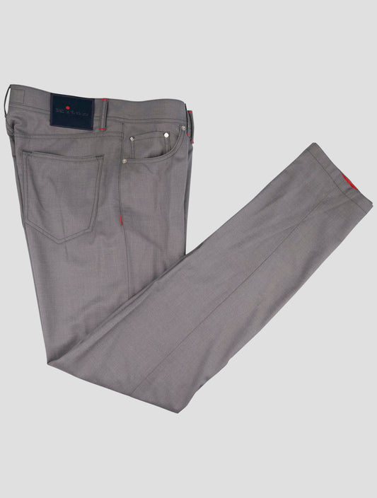 Kiton Gray Cashmere Silk Jeans