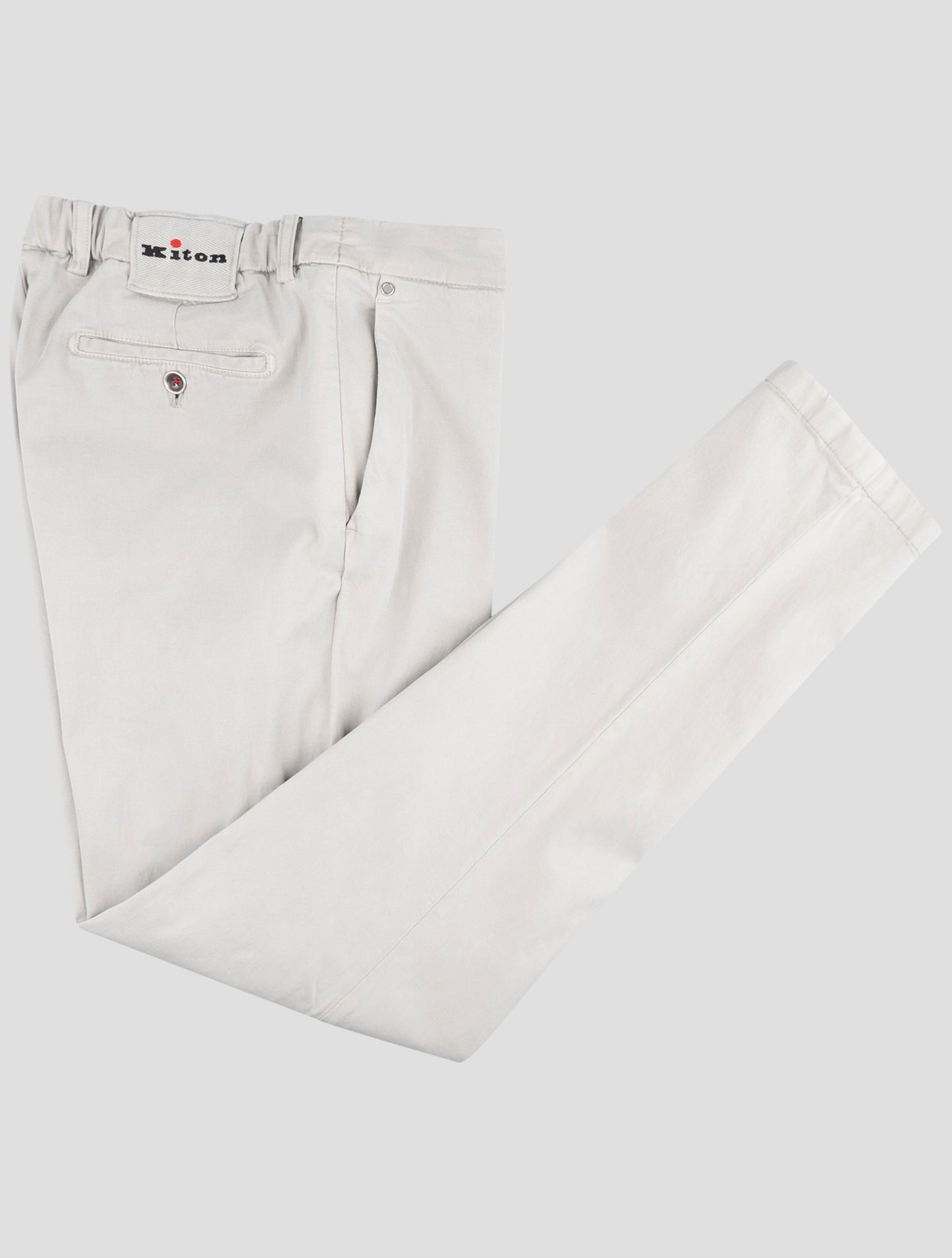 Kiton Gray Lyocell Cotton Ea Pants