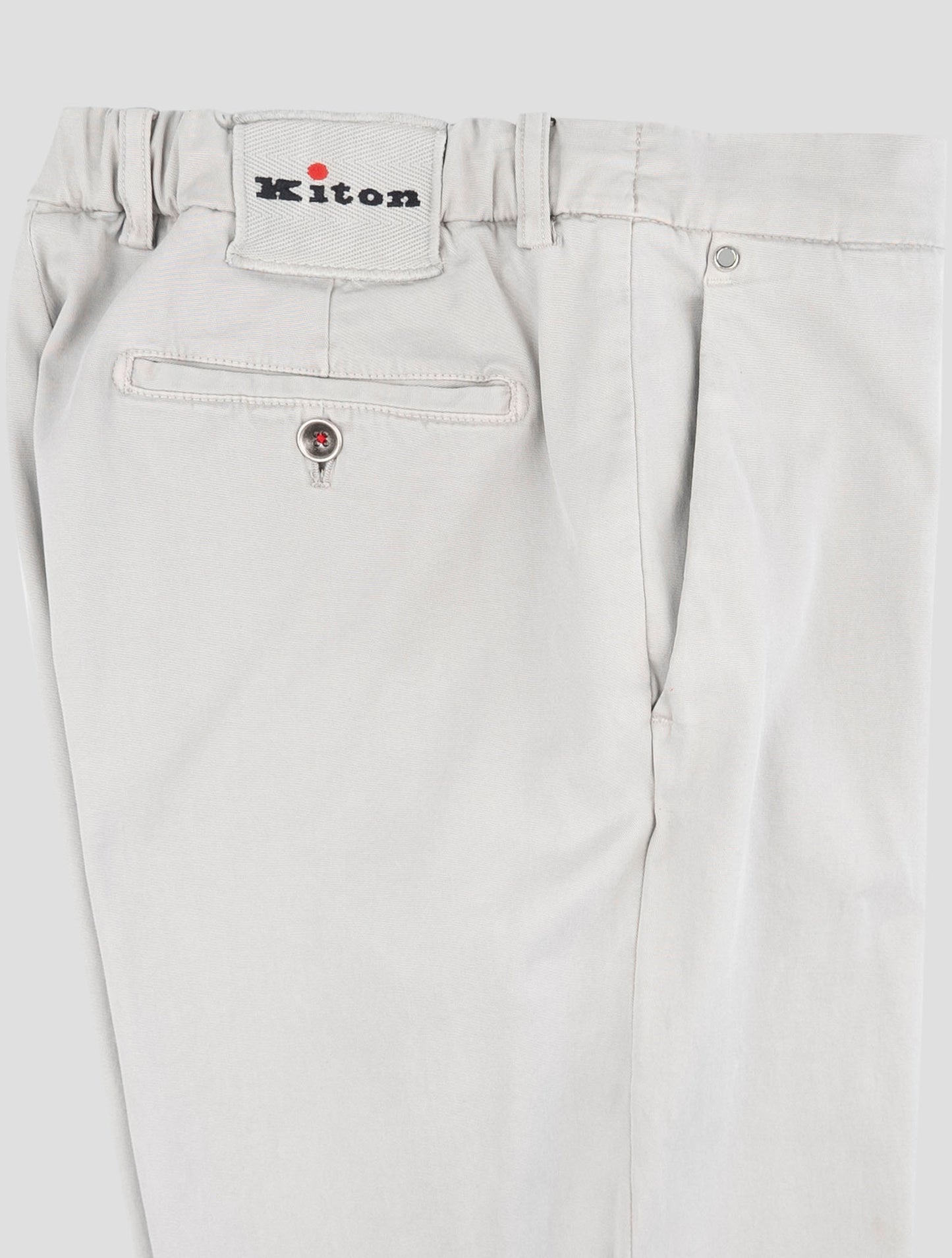 Kiton Gray Lyocell Cotton Ea Pants