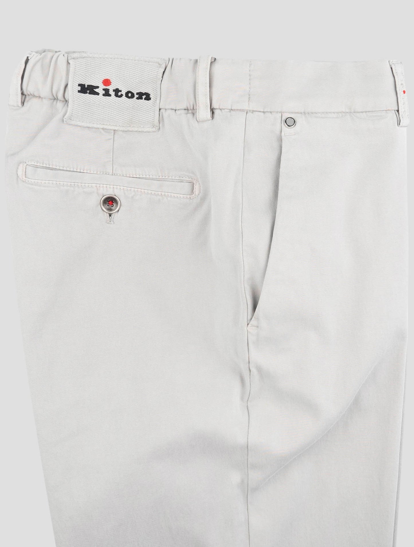 Kiton Gray Lyocell Cotton Ea Pants