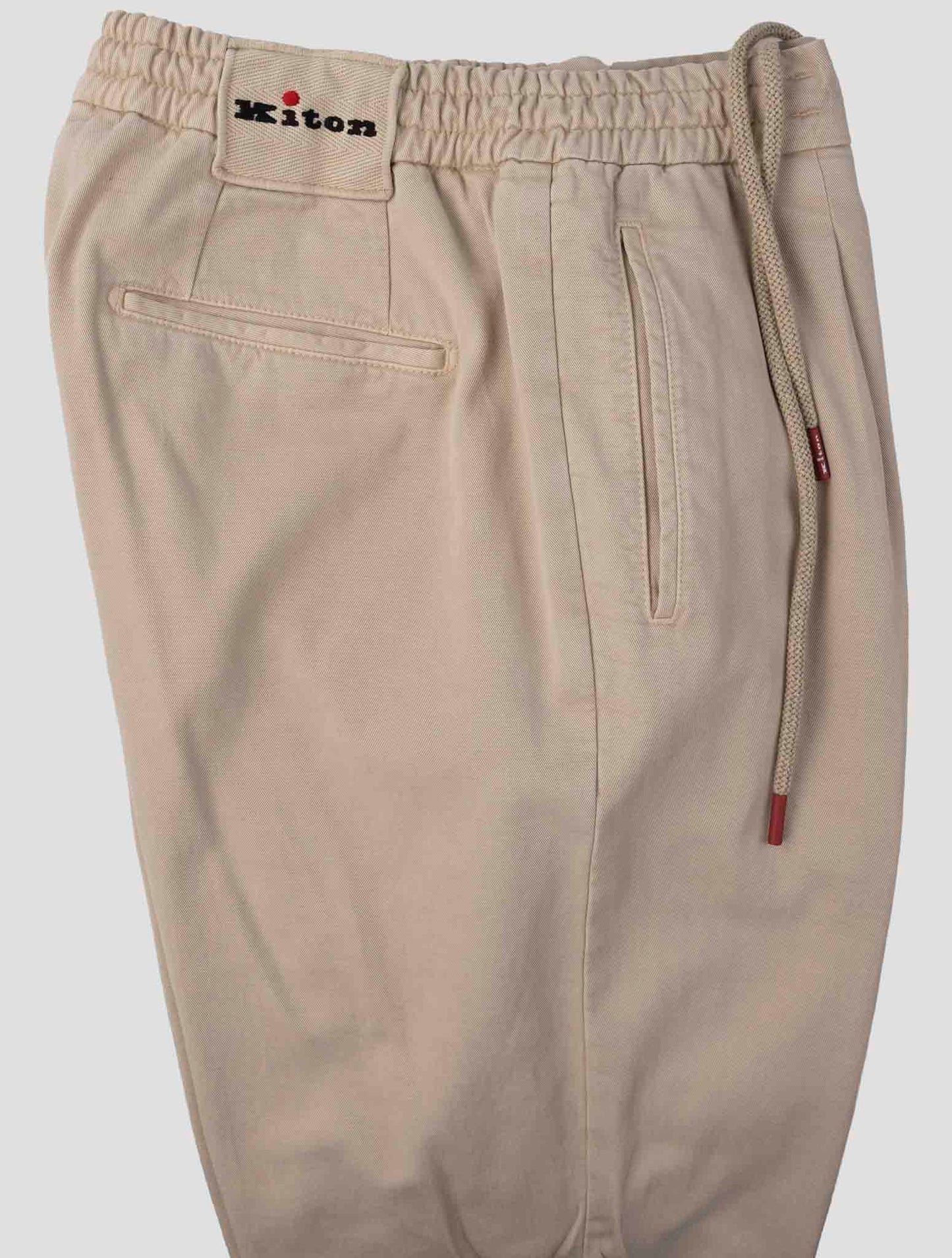 Kiton Beige Lyocell Cotton Ea Pants