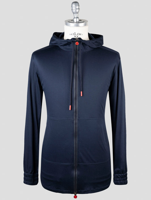 Kiton Blue Cotton Shirt Umbi