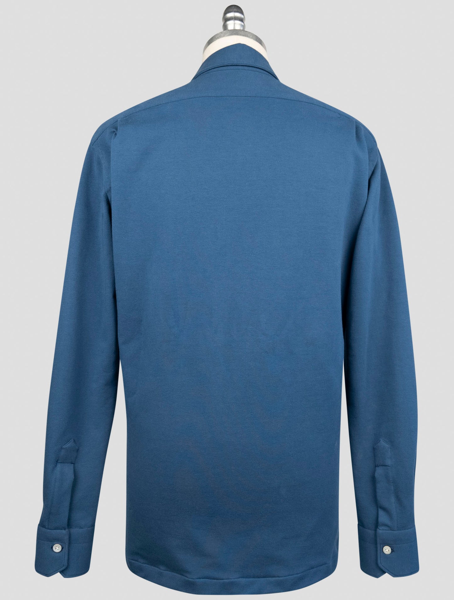 Kiton Blue Cotton Ea Sweater Polo
