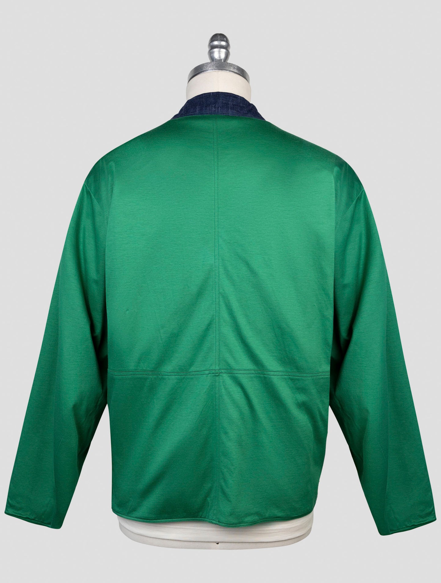 Kiton Green Denim Wool Silk Linen Special Edition Plus One
