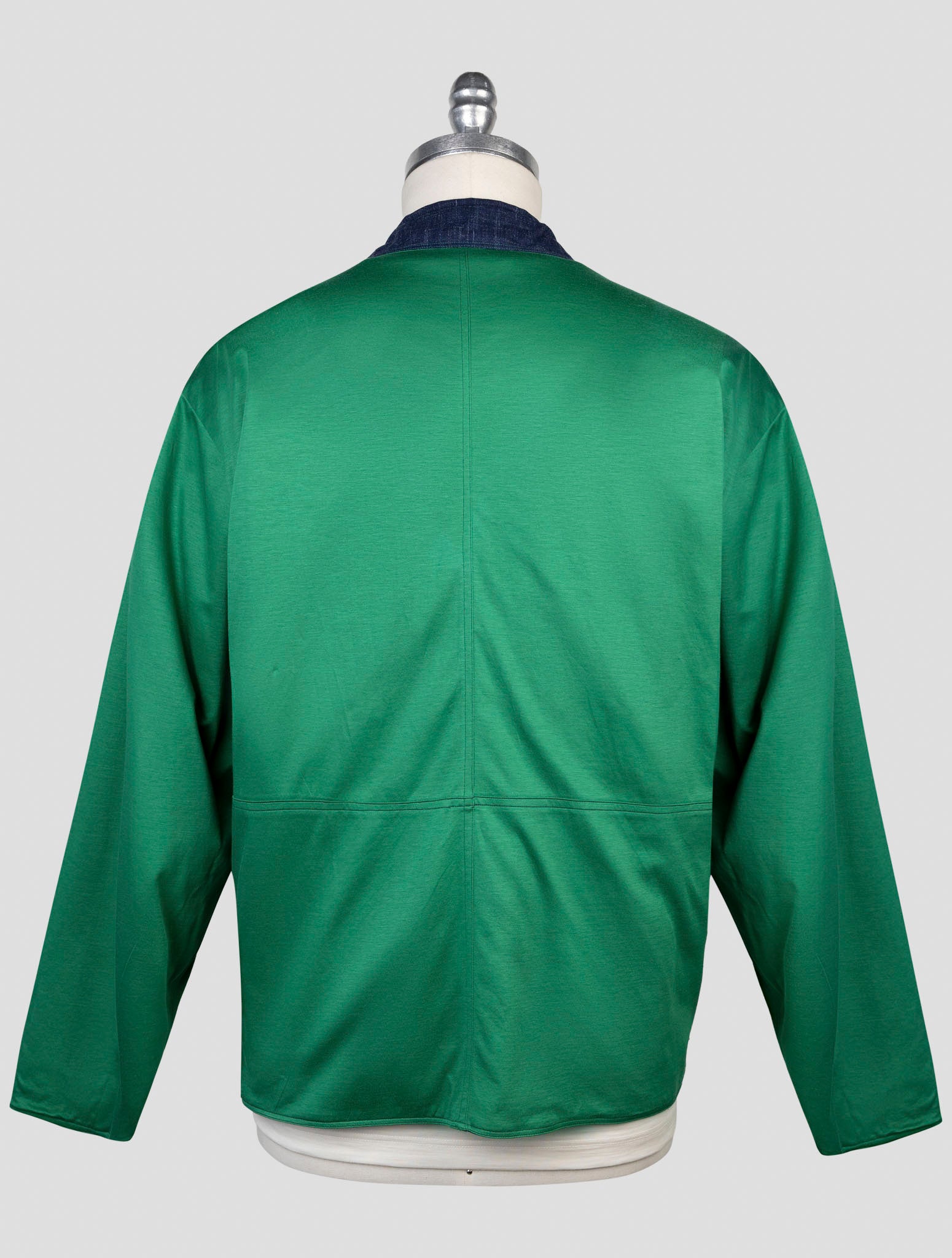 Kiton Green Denim Wool Silk Linen Special Edition Plus One