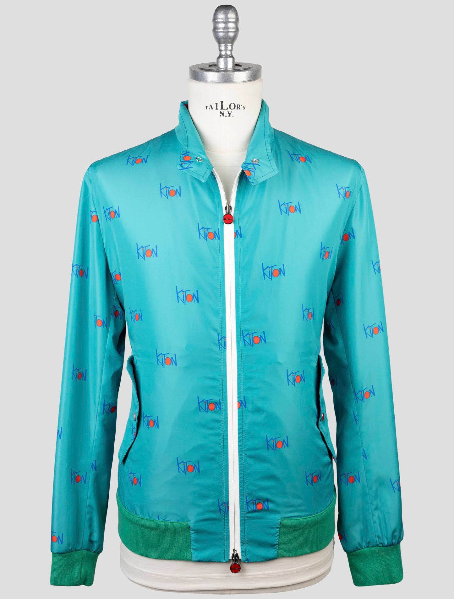 Kiton Light Green Pl Coat