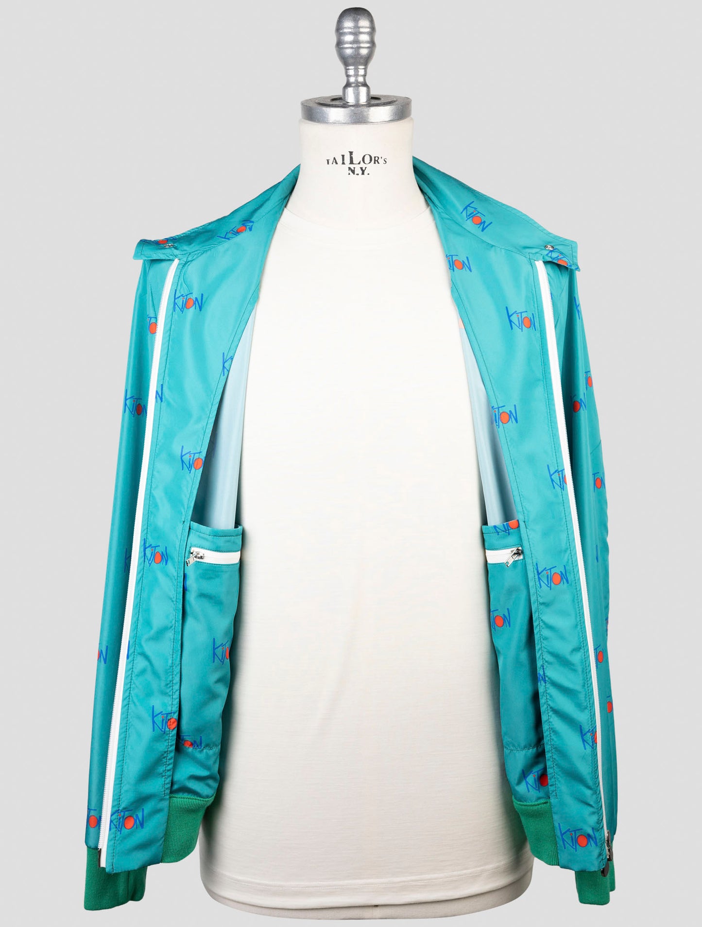 Kiton Light Green Pl Coat