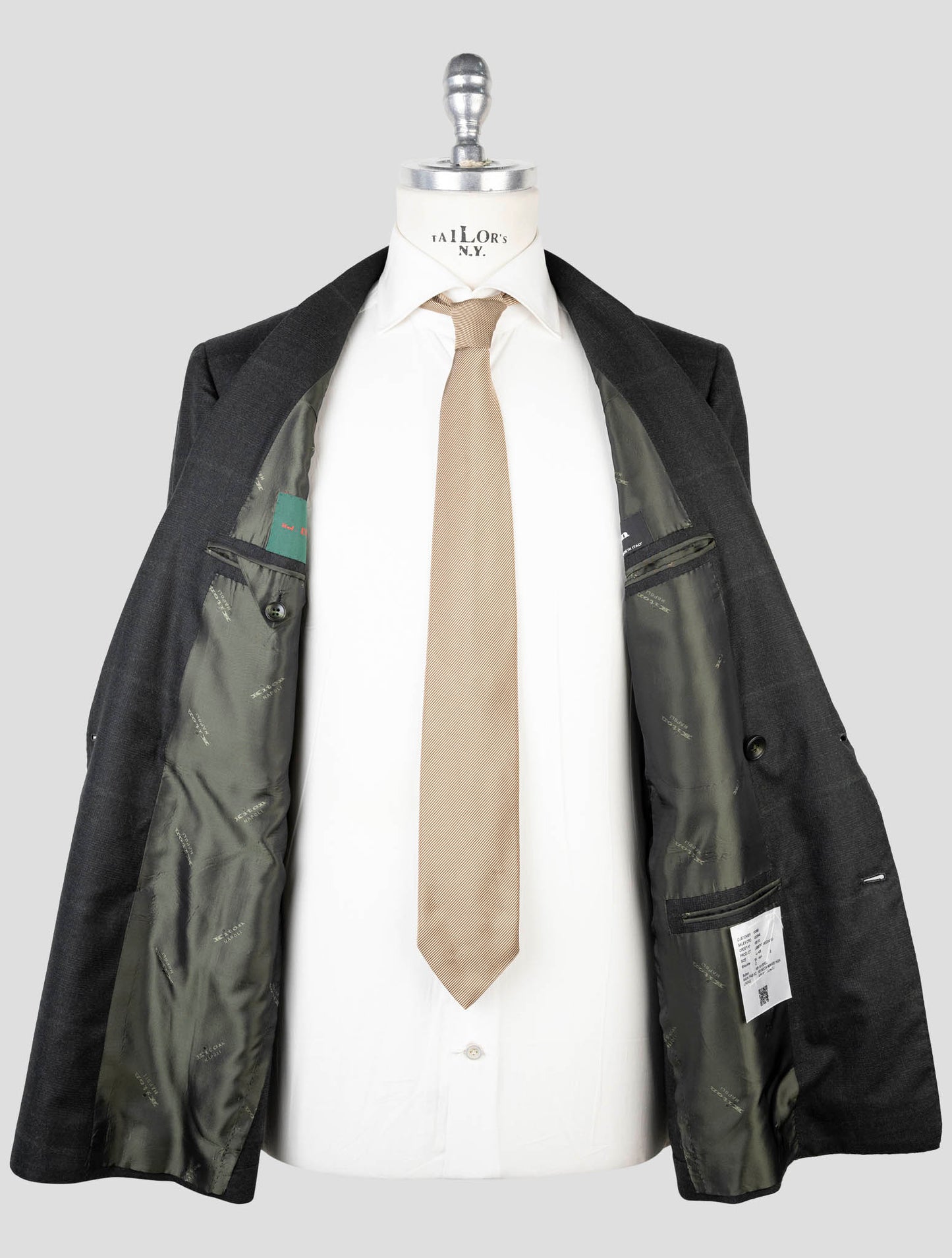 Kiton Green Cashmere Ea Blazer