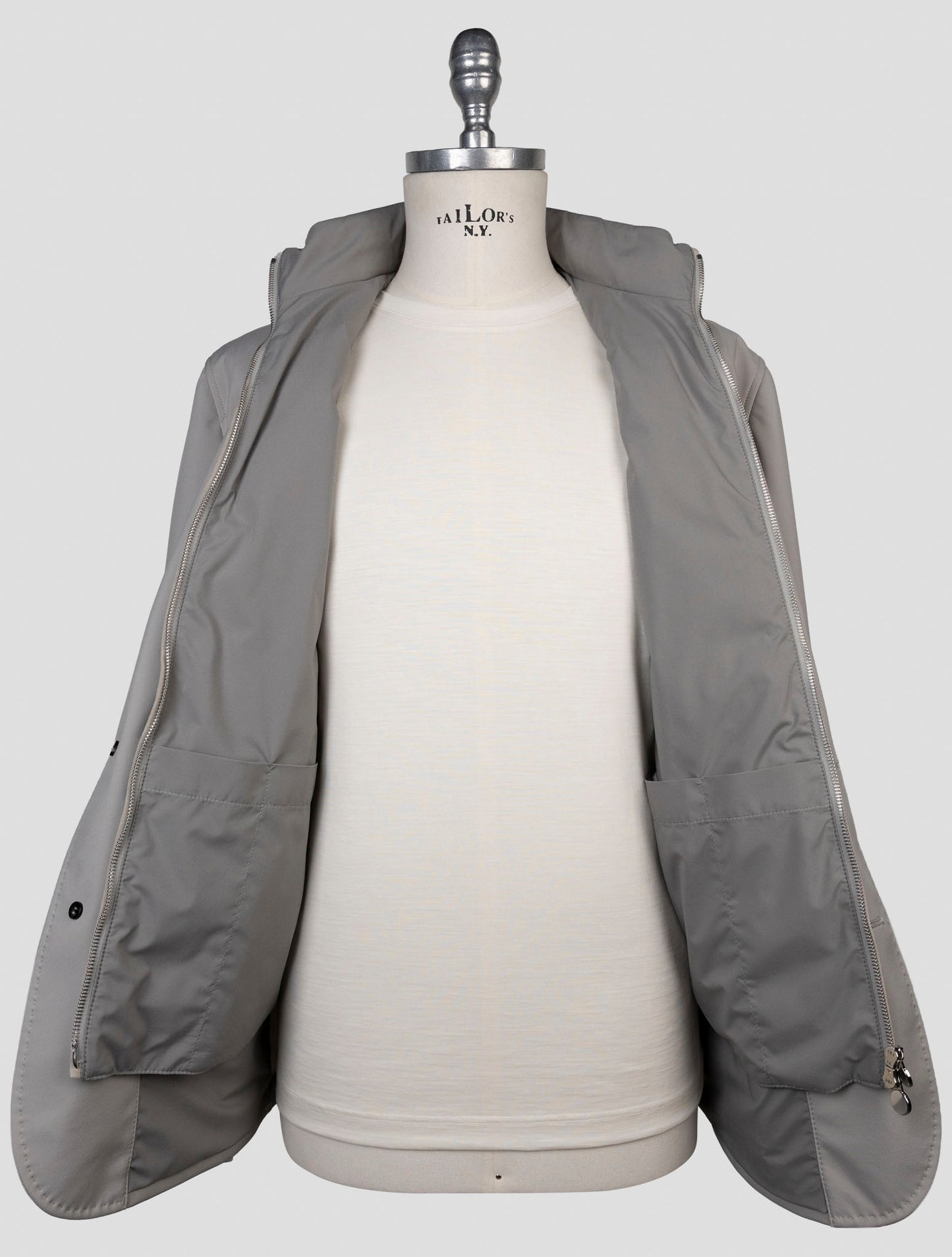 Kiton Gray Pa Ea Coat