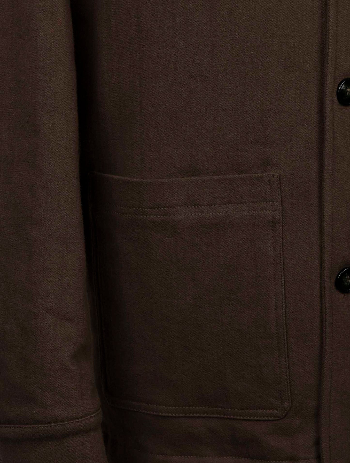 Kiton Brown Cotton Ea Coat