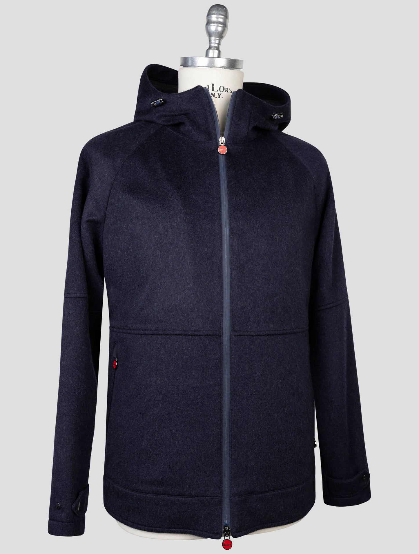 kiton Blue Cashmere Coat
