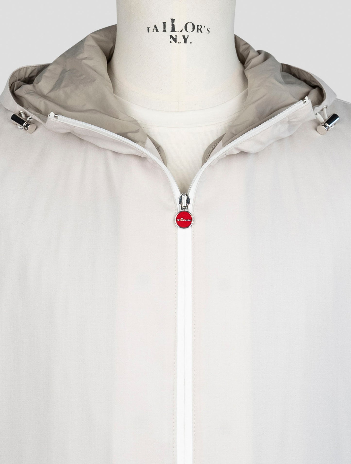 kiton Beige Cashmere Silk Coat