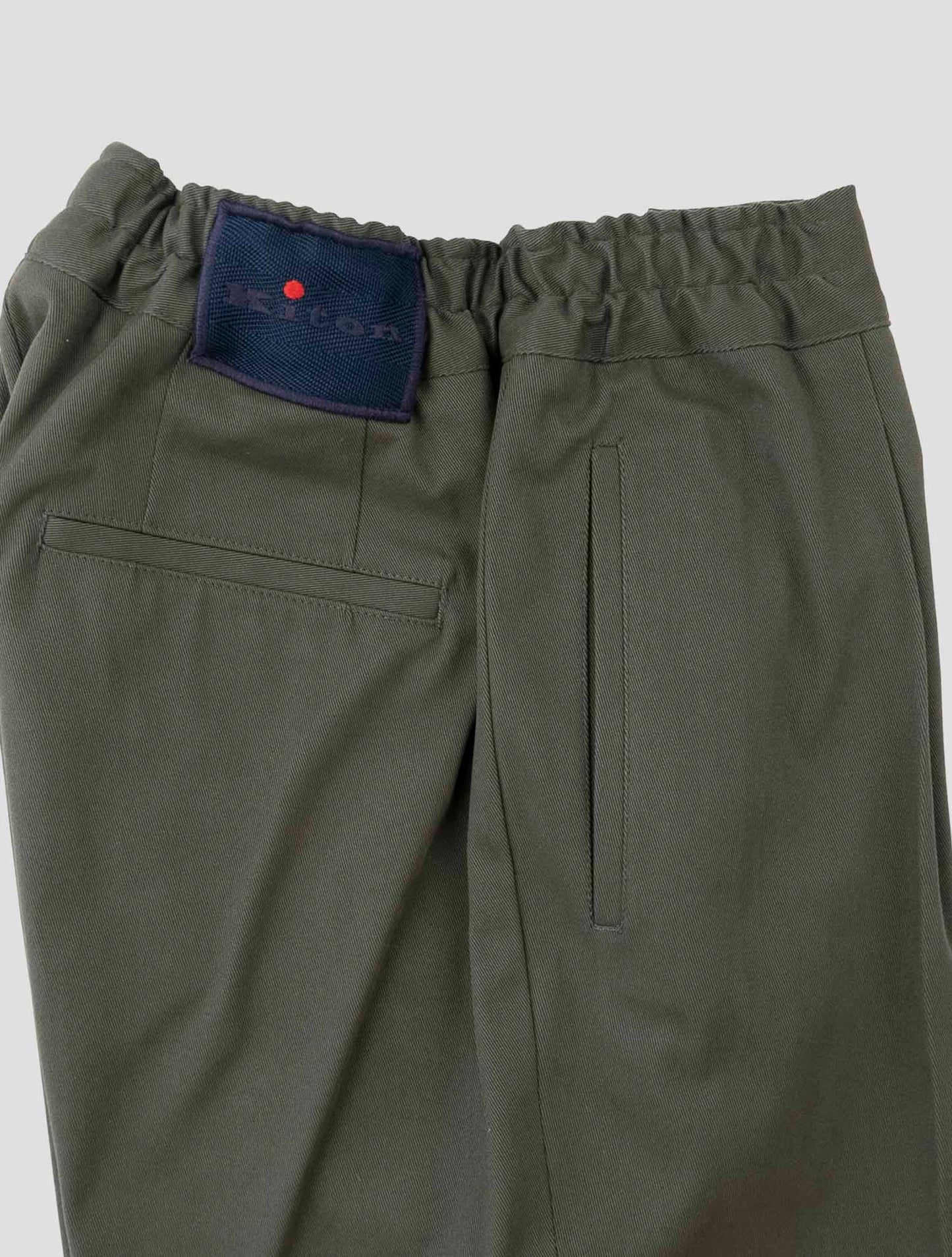 Kiton Green Cotton Ea Pants