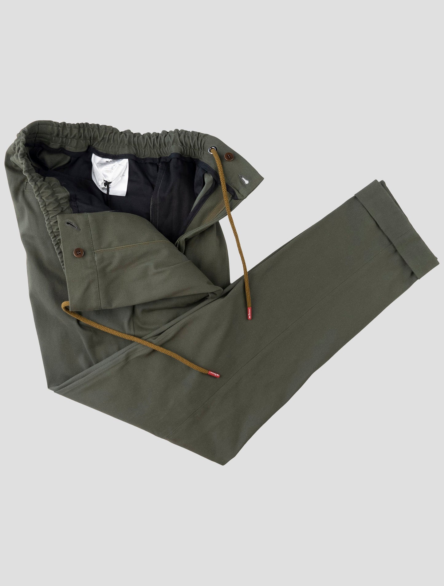 Kiton Green Cotton Ea Pants
