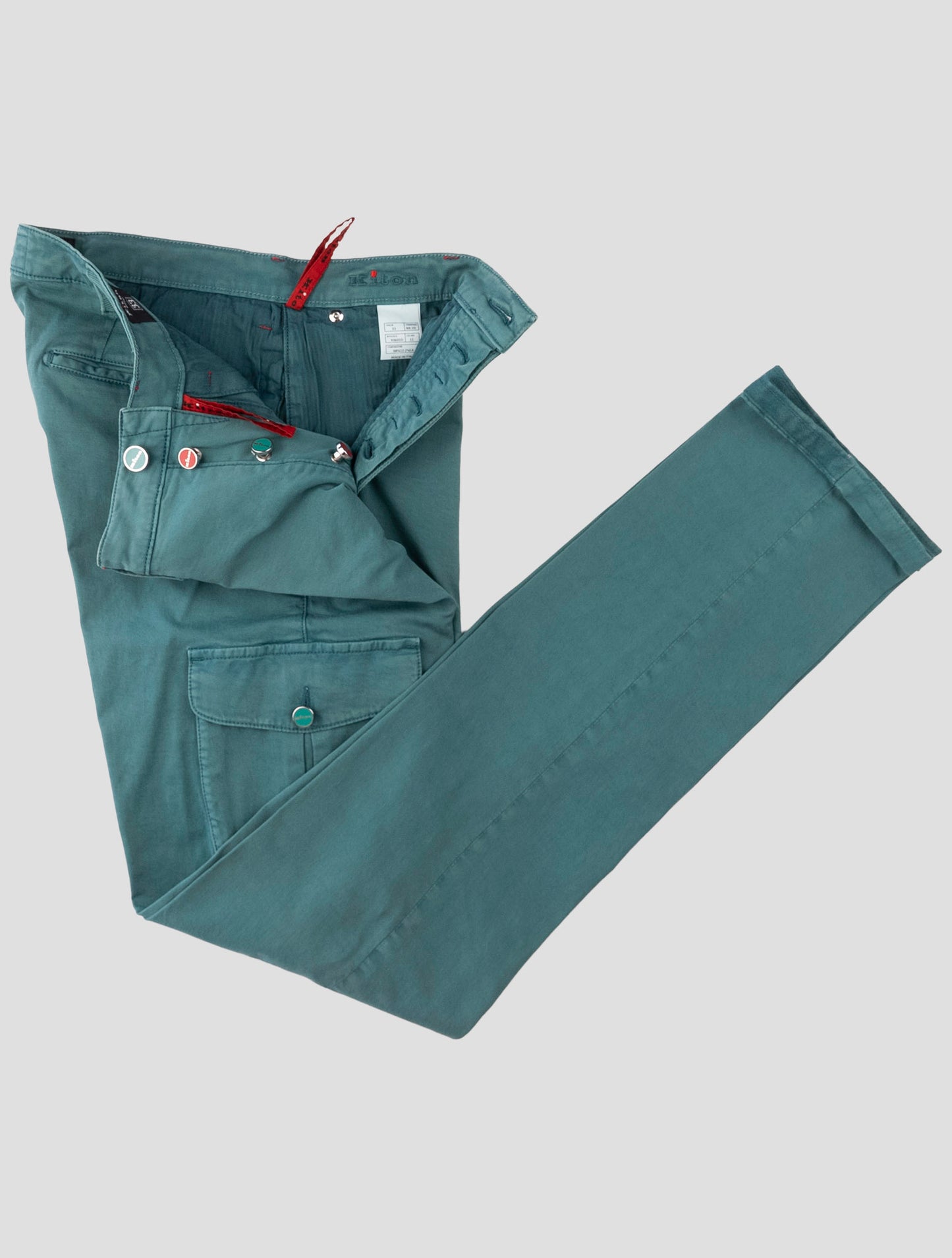 Kiton Green Cotton Ea Pants