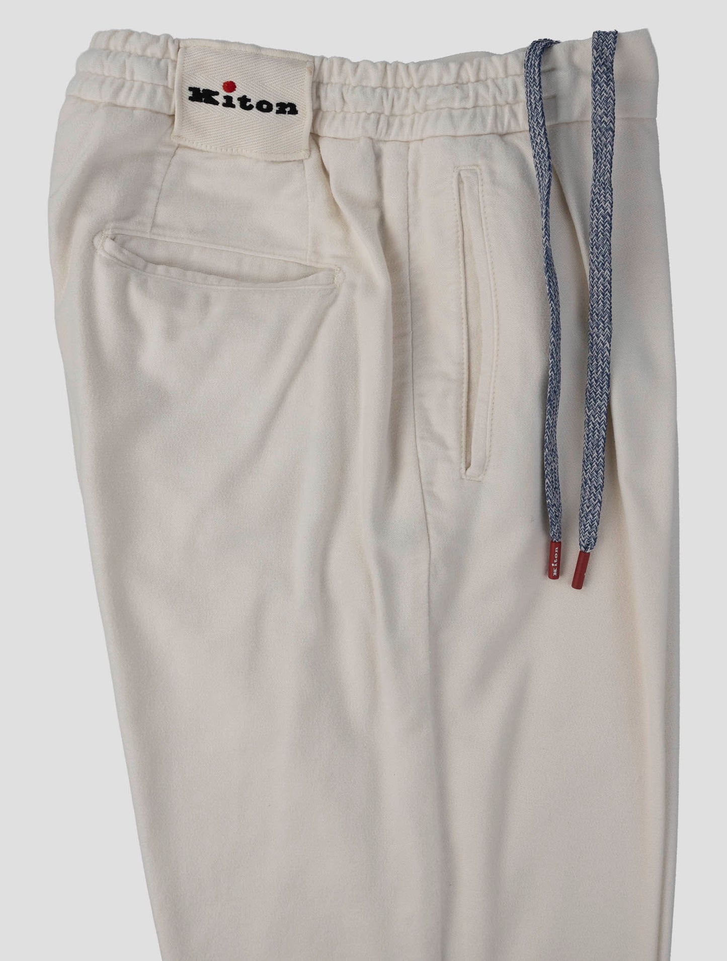 Kiton White Modal Cotton Ea Pants
