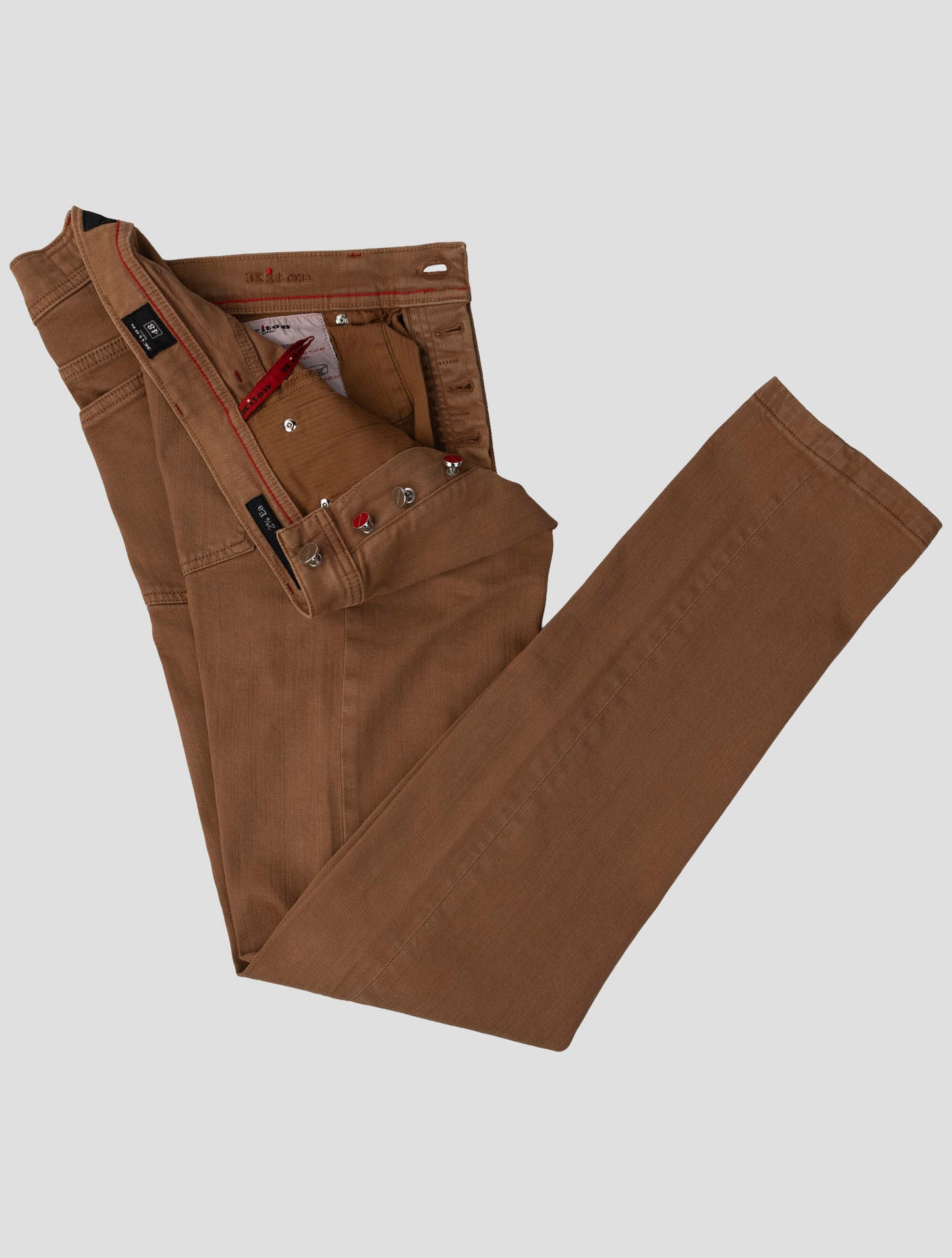Kiton Brown Cotton Ea Pants