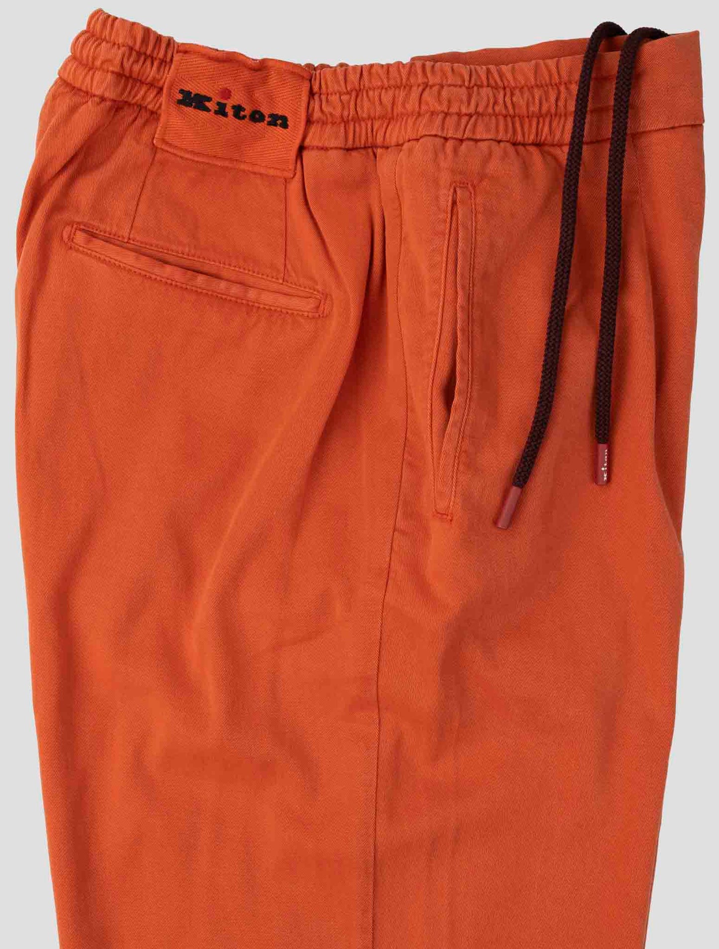 Kiton Red Lyocell Ea Pants