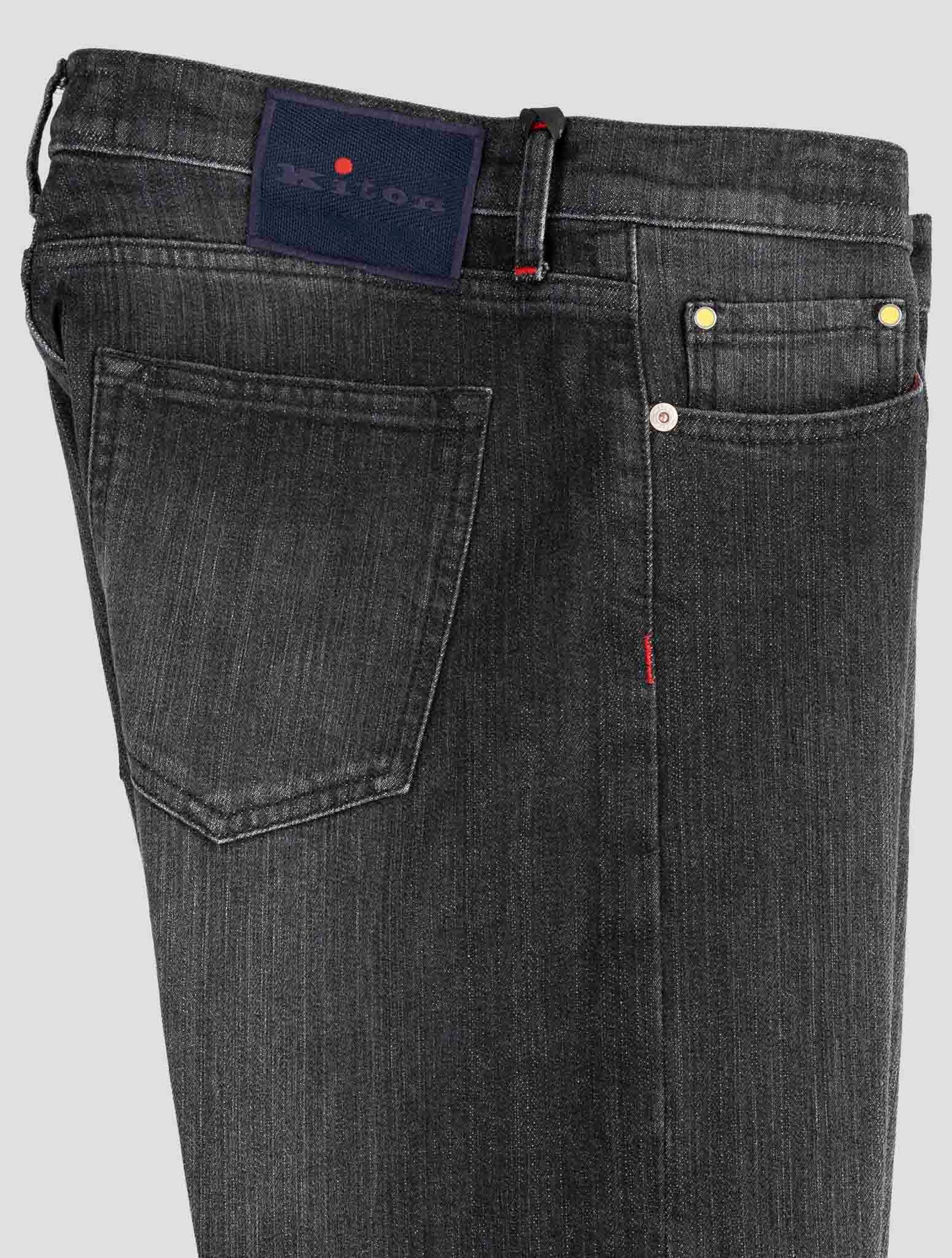 Kiton Dark Gray Cotton Ea Jeans