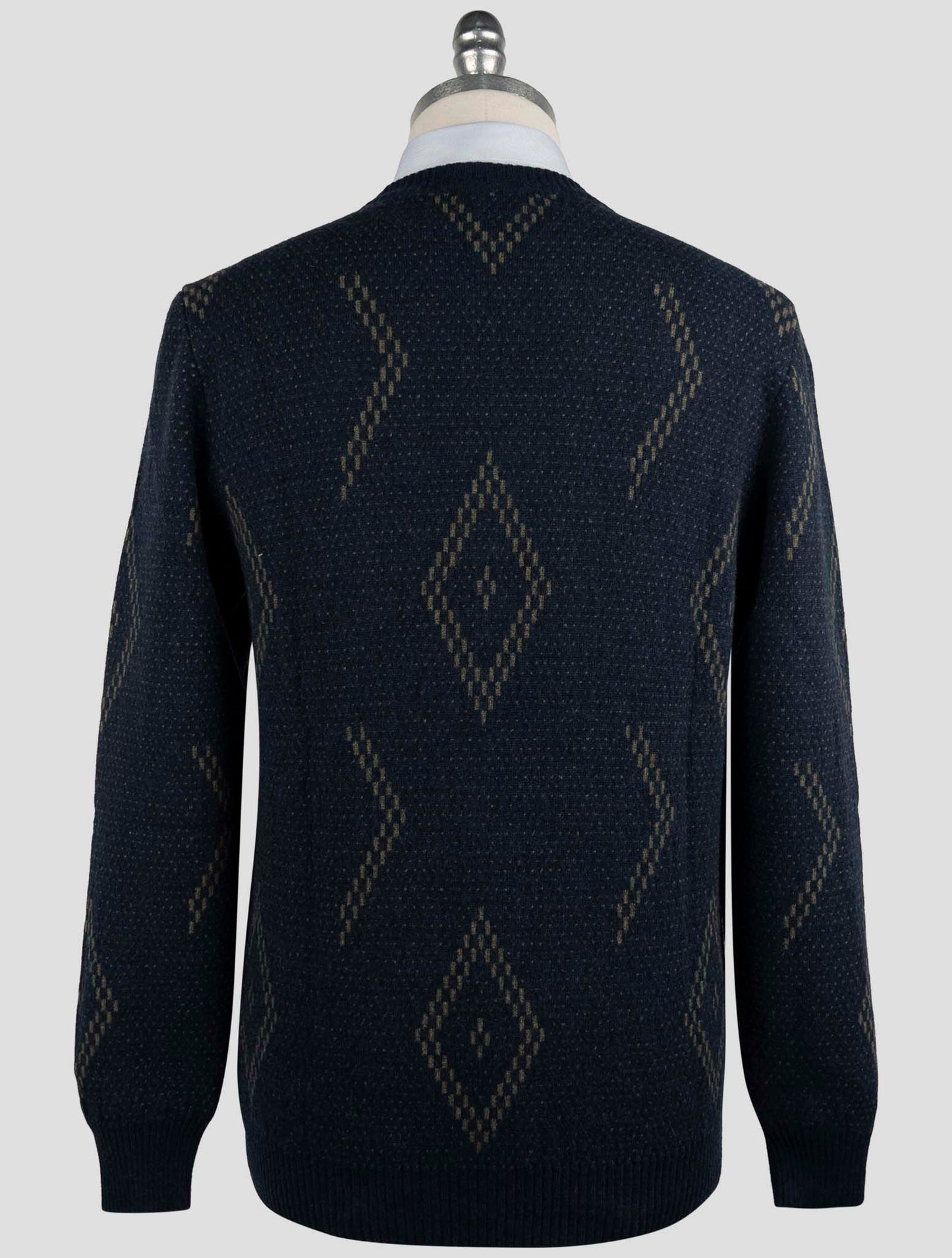 Kiton Blue Cashmere Sweater Crewneck