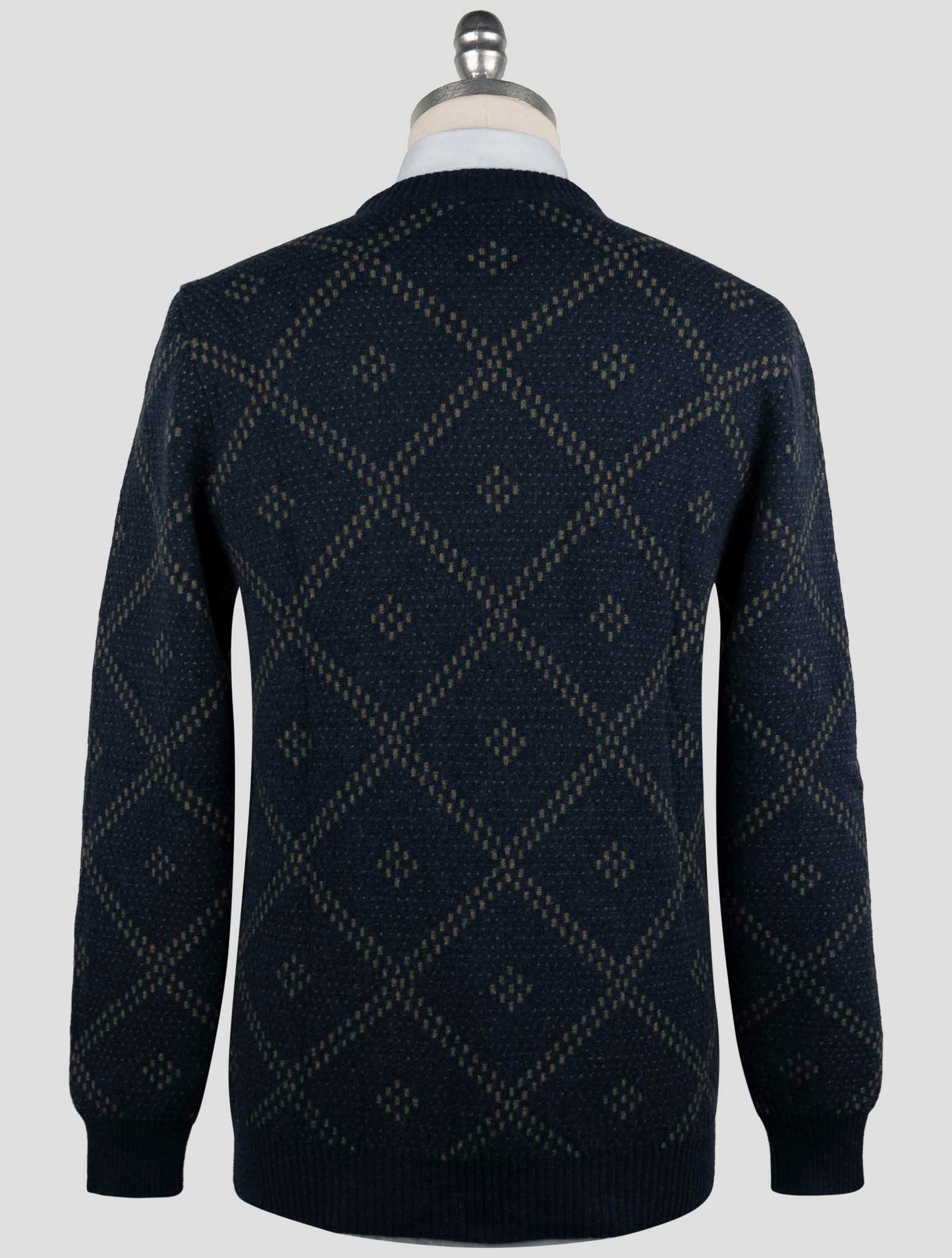 Kiton Blue Cashmere Sweater Crewneck