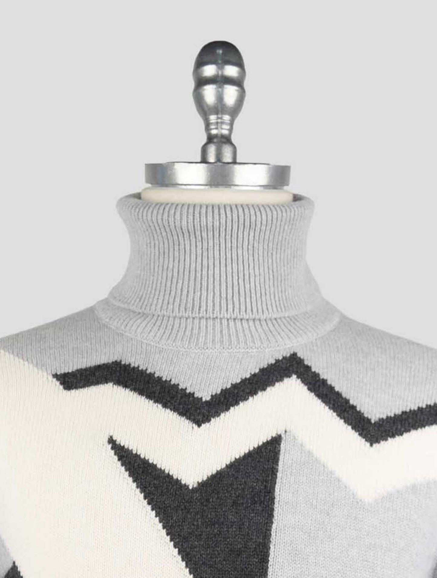 Kiton Multicolor Cashmere Sweater Turtleneck