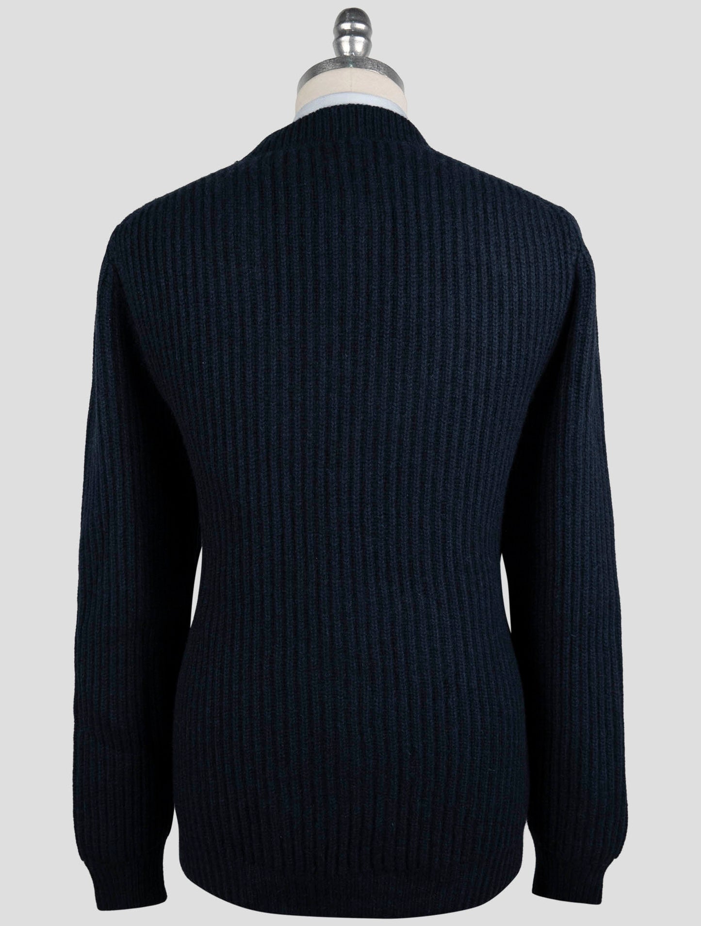 Kiton Blue Cashmere Sweater Cardigan