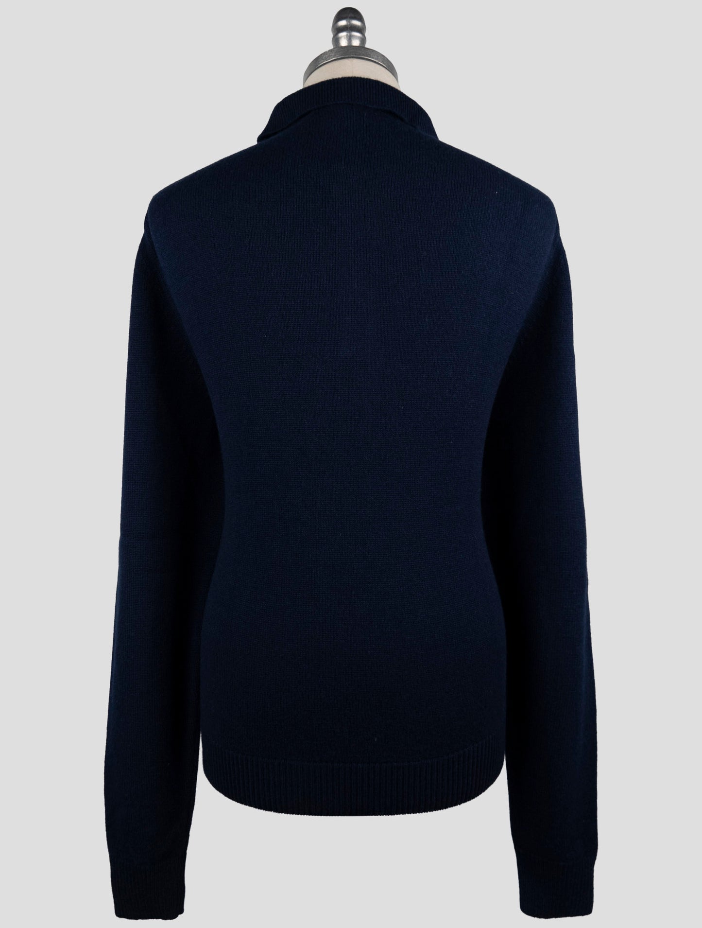 Kiton Blue Cashmere Sweater Polo