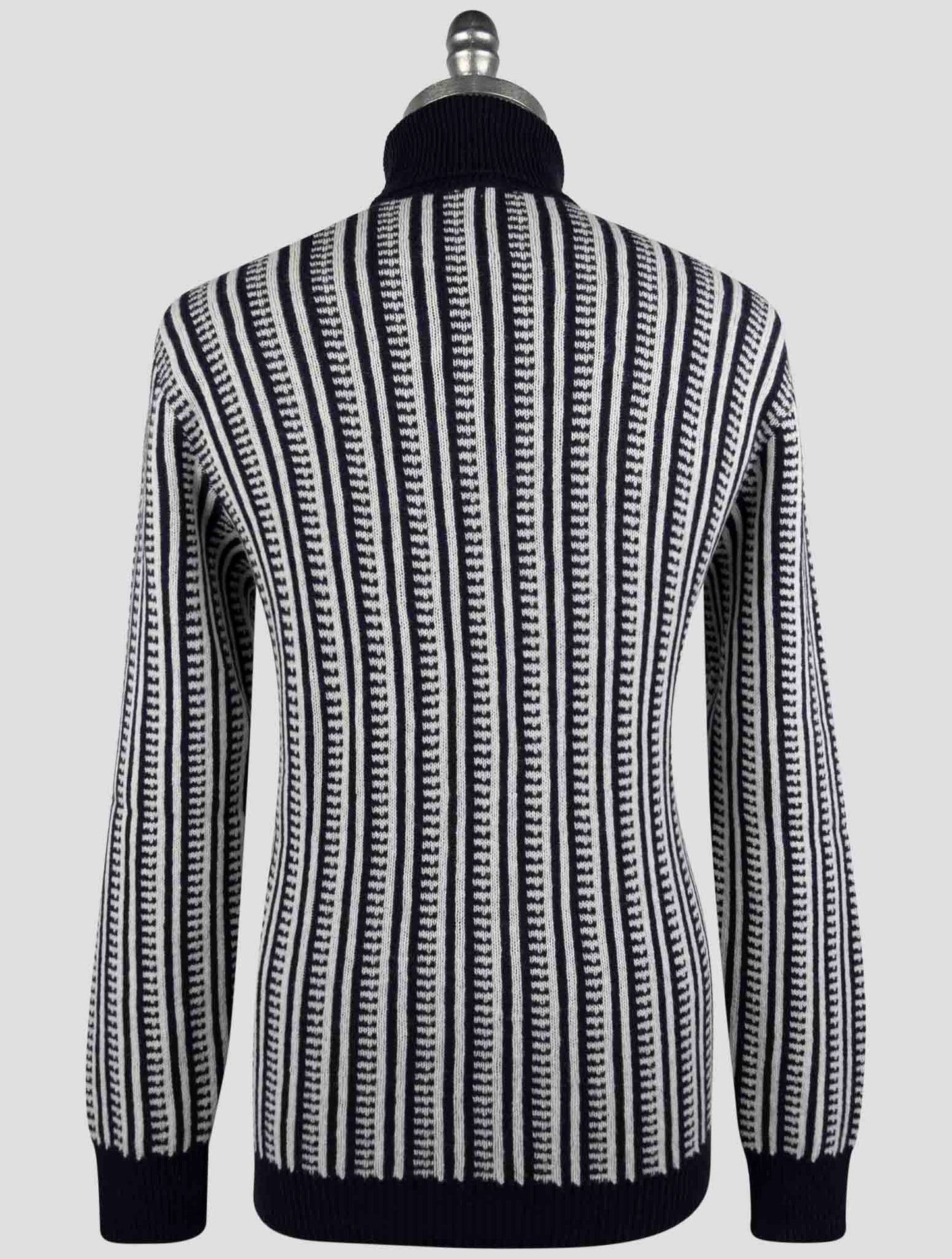 Kiton Blue Cashmere Sweater Turtleneck