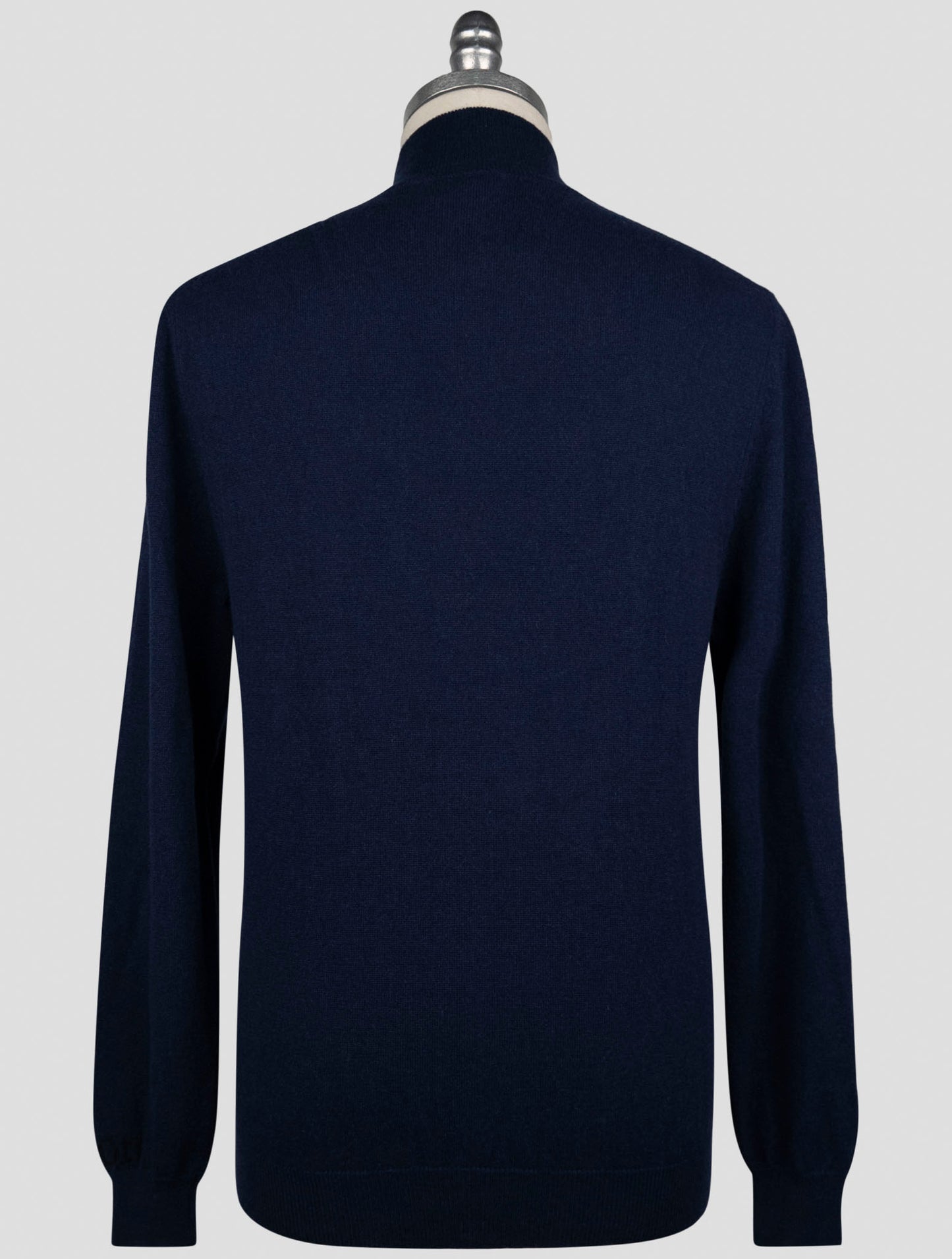 Kiton Blue Cashmere Pa Ea Sweater Full Zip