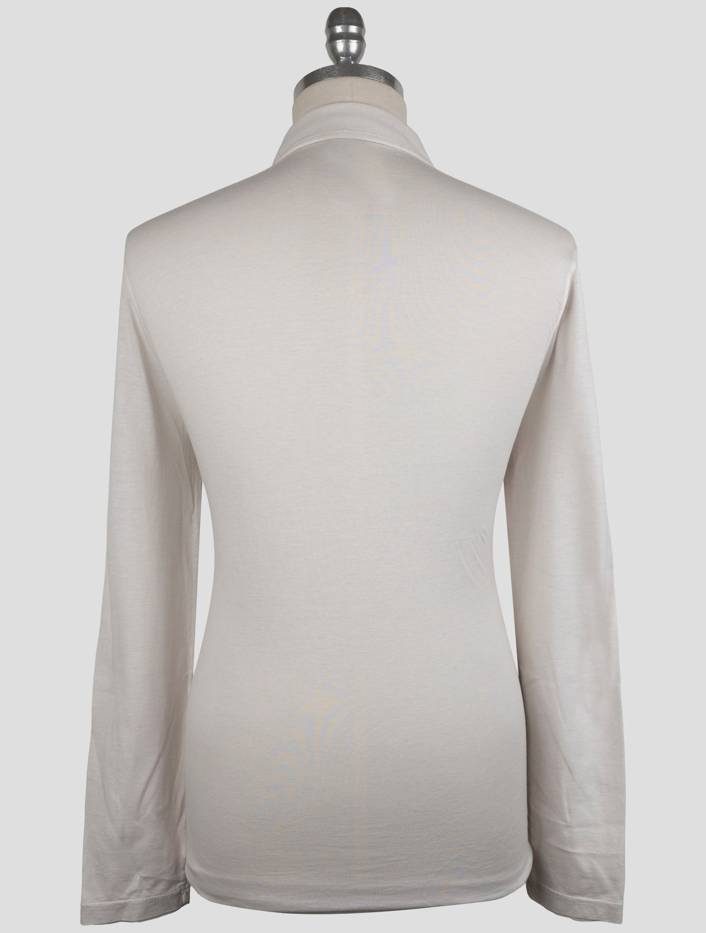 Kiton Gray Cotton Cashmere Sweater Polo