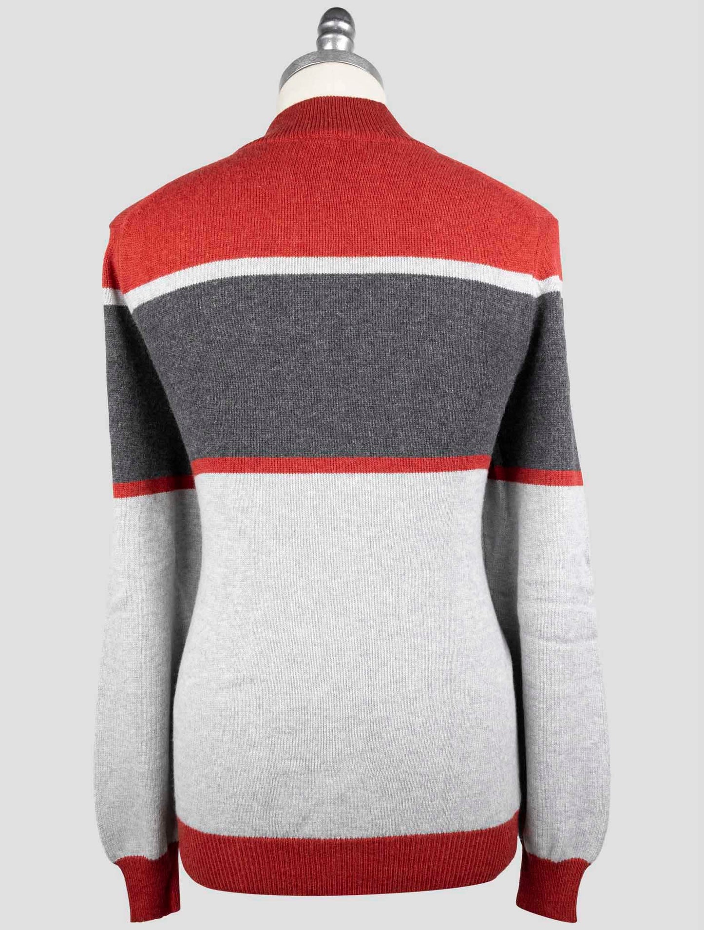Kiton Multicolor Cashmere Sweater Half Zip