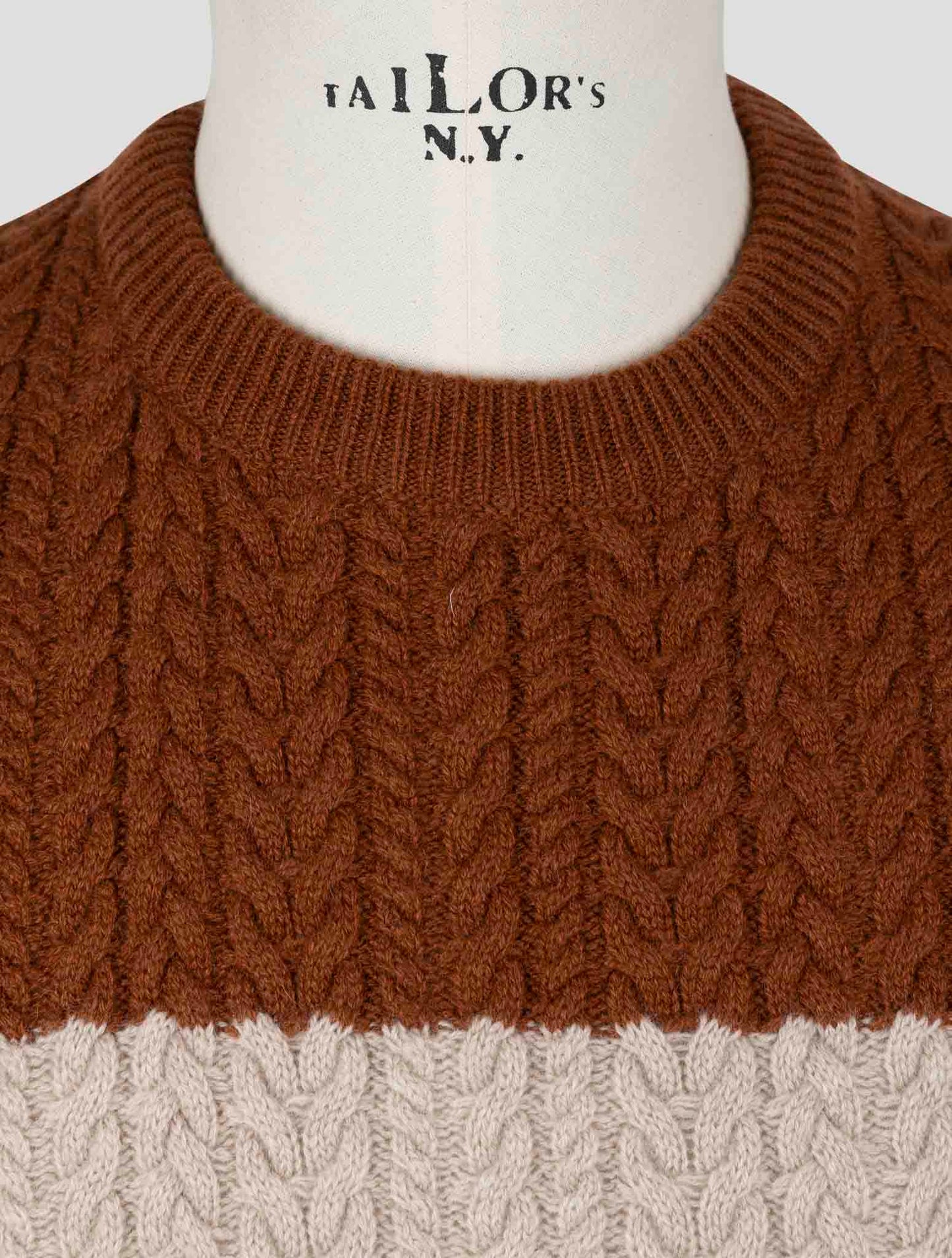 Kiton Brown Cashmere Sweater Crewneck