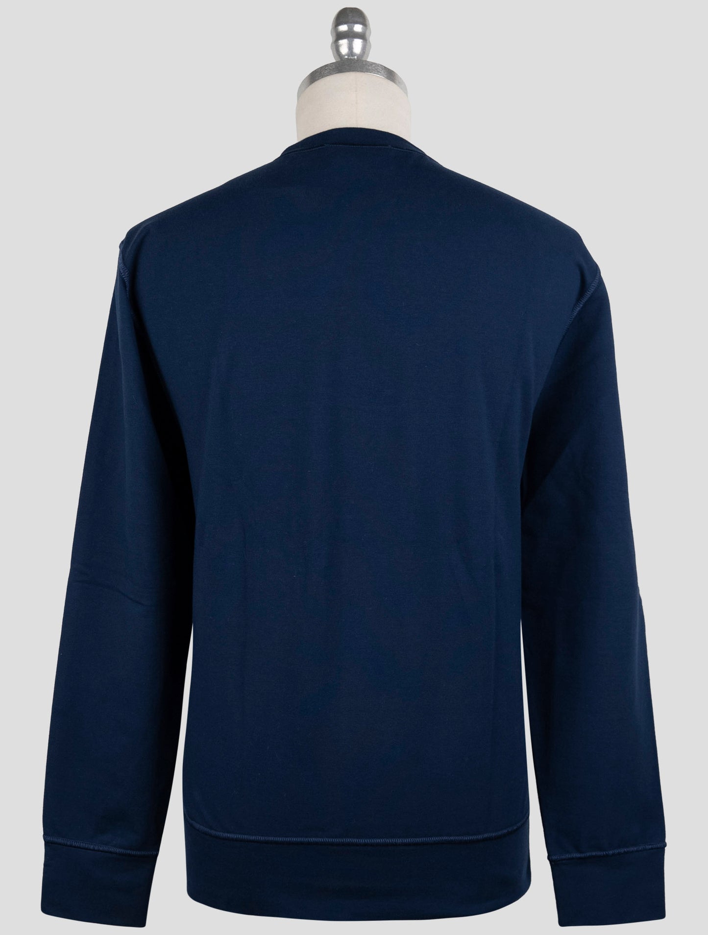 Kiton Blue Cotton Ea Swater Crewneck