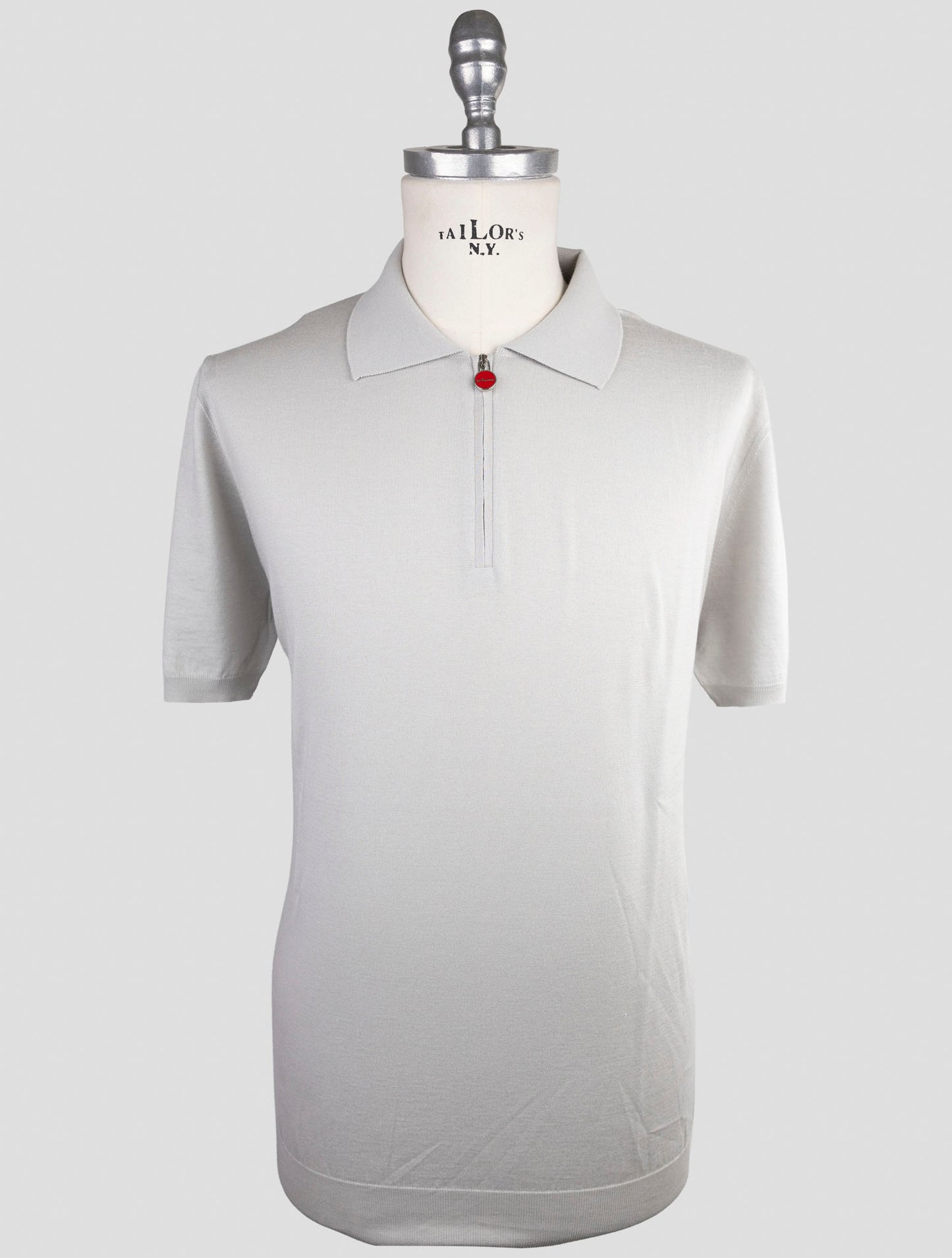 Kiton Gray Cotton Polo