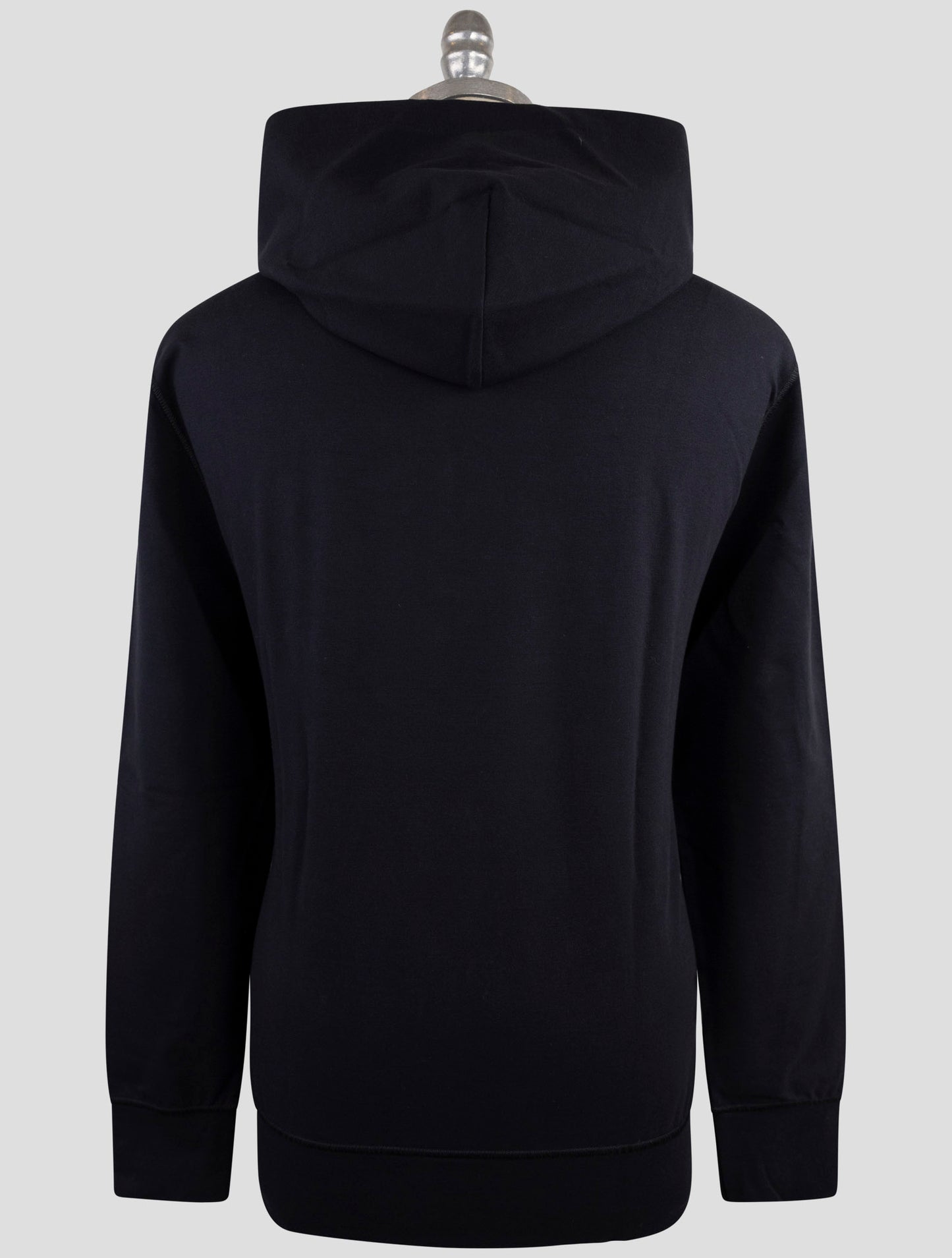 Kiton Dark Blue Cotton Ea Sweater Hoodie