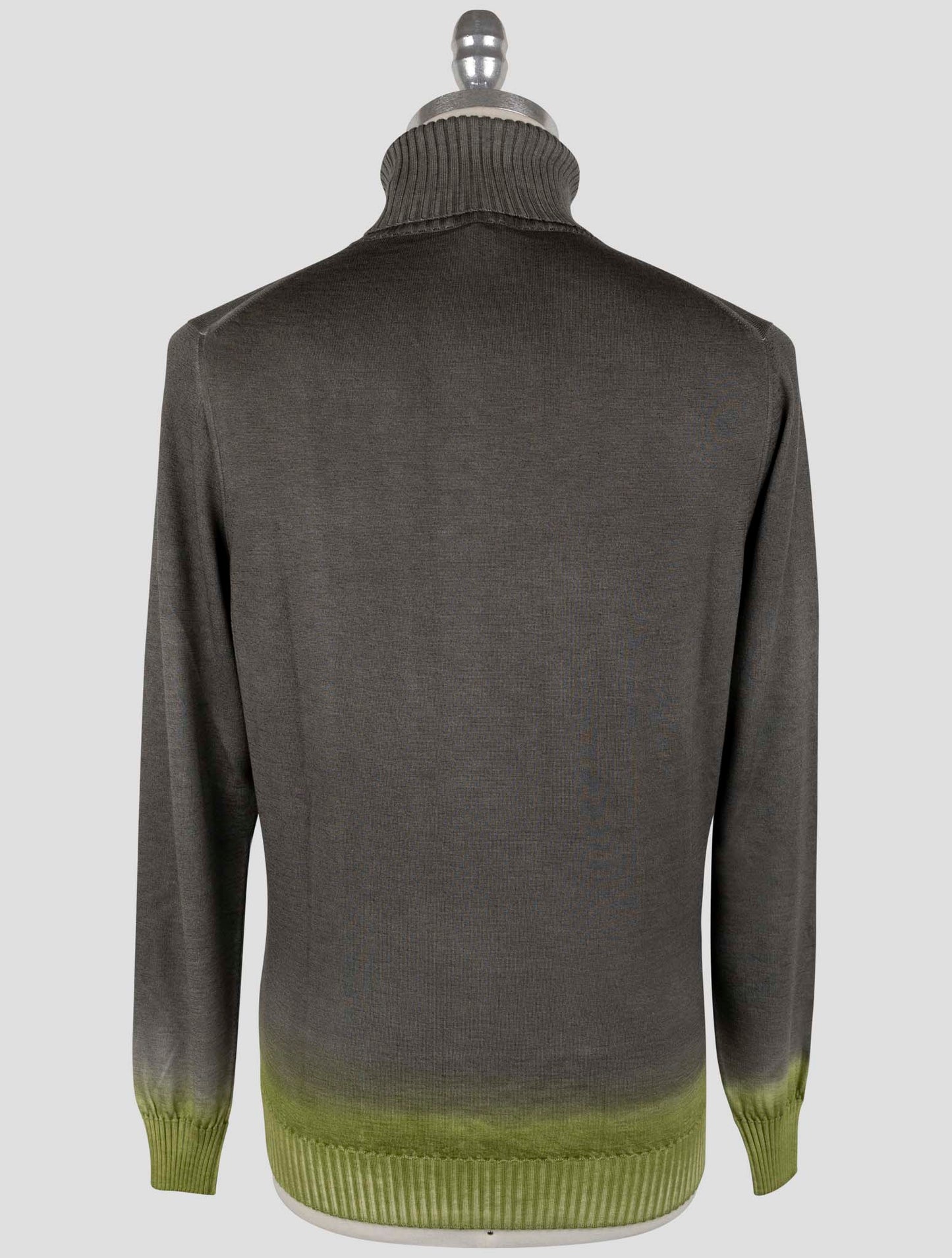 Kiton Gray Cashmere Silk Sweater Turtleneck