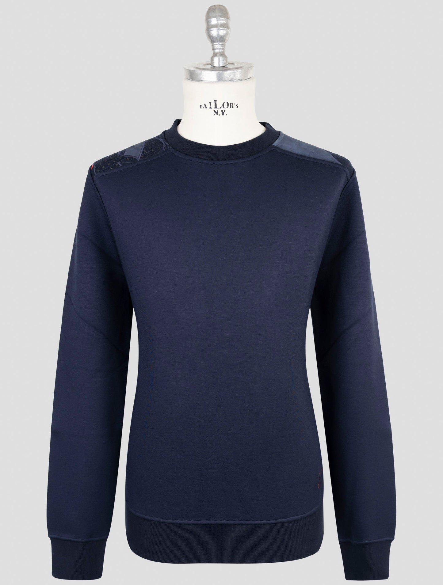 Kiton Knt Blue Viscose Ea Sweater Crewneck