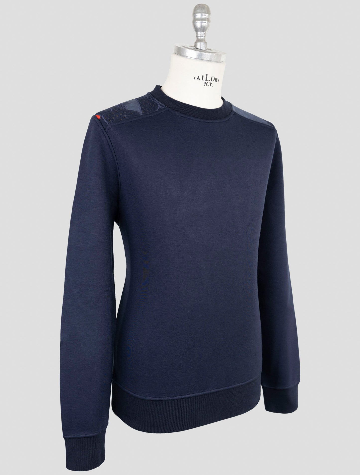 Kiton Knt Blue Viscose Ea Sweater Crewneck