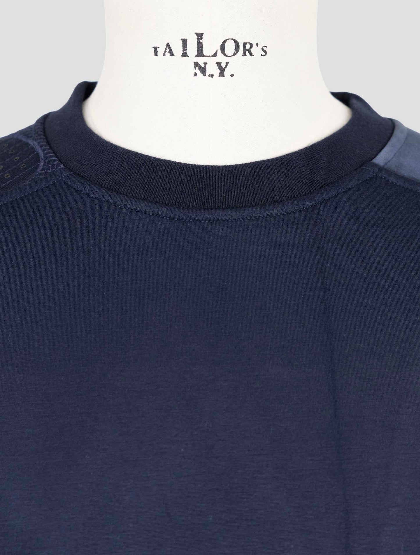 Kiton Knt Blue Viscose Ea Sweater Crewneck