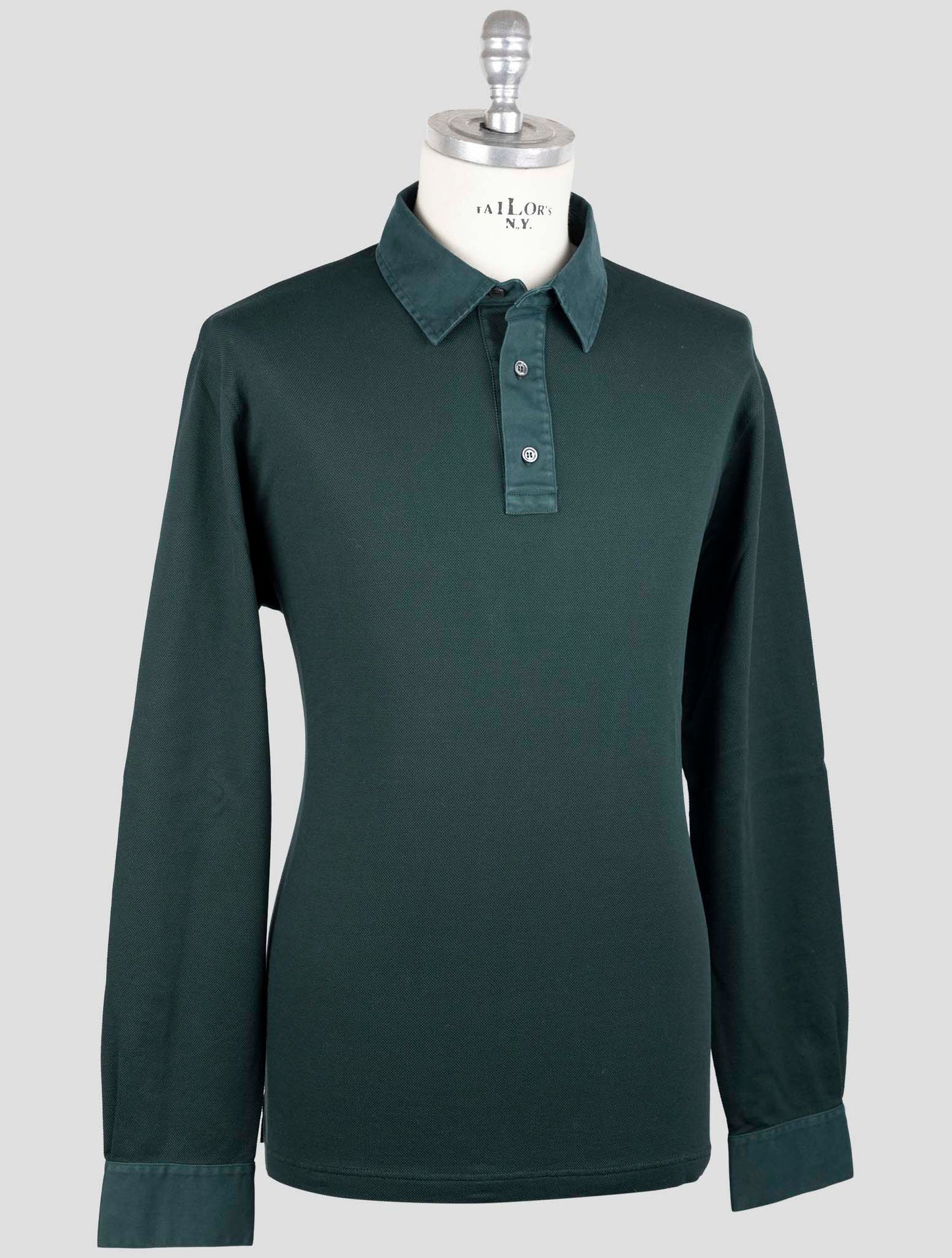 Kiton Green Cotton Ea Sweater Polo
