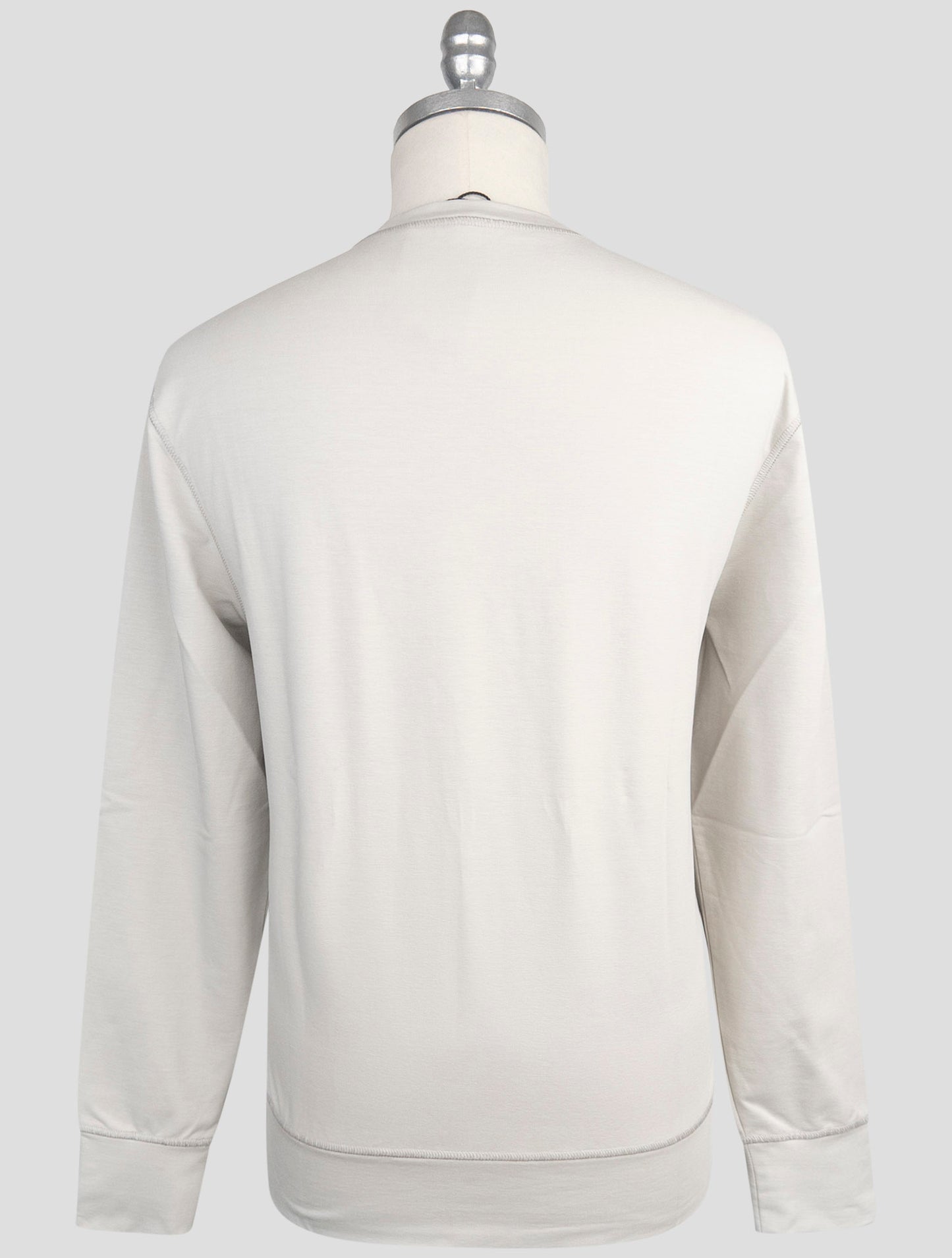 Kiton White Cotton Ea Sweater Hoodie