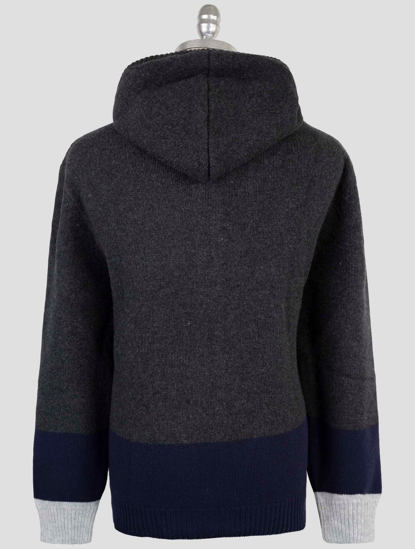 Kiton Multicolor Wool Sweater Full Zip Hoodie